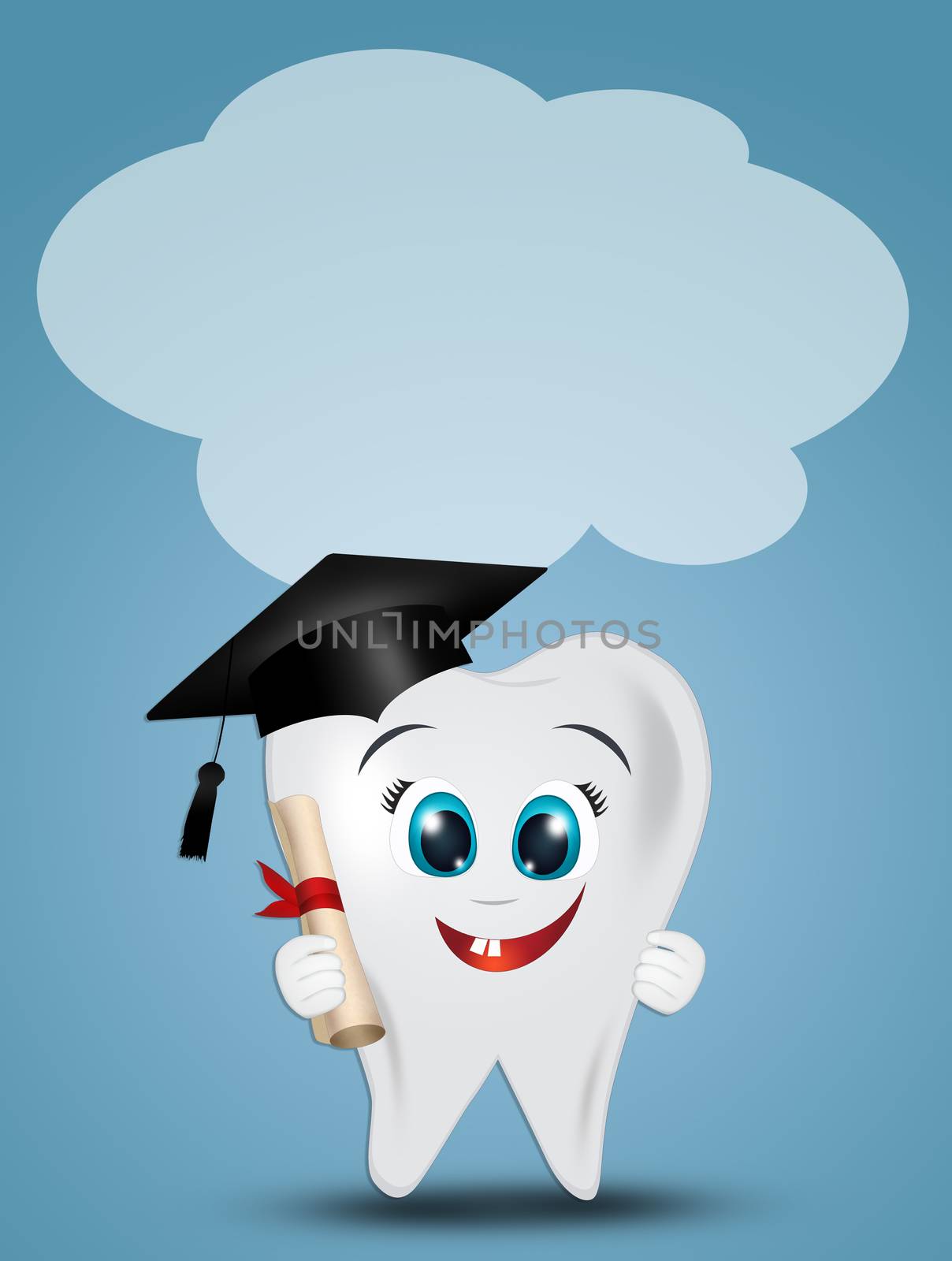 postcard for diploma in dentistry by adrenalina