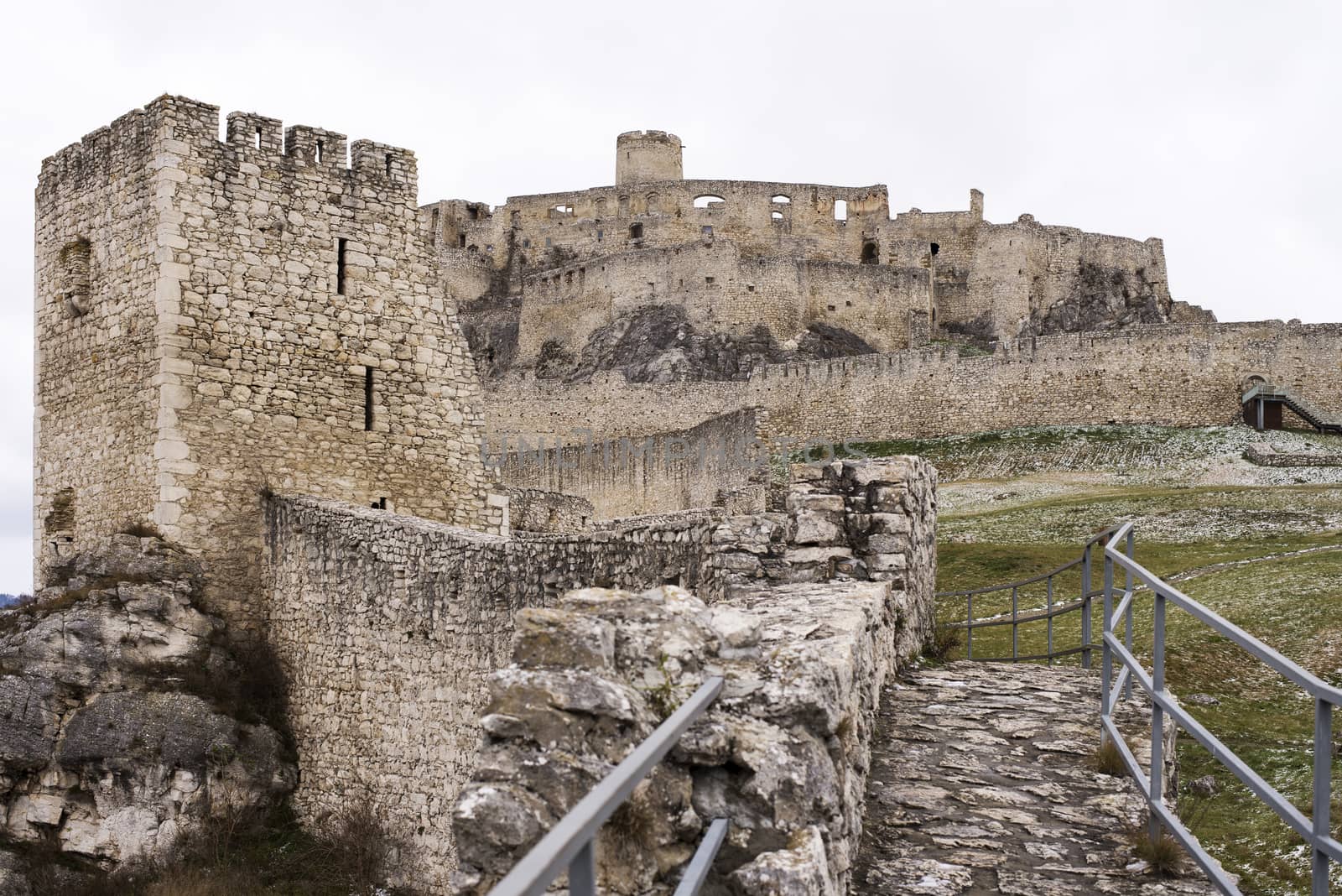 Ruin of Spis castle, Spissky hrad. Slovakia Europe by vladiczech