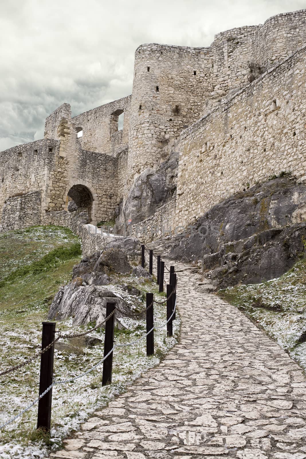 Ruin of Spis castle, Spissky hrad. Slovakia Europe by vladiczech