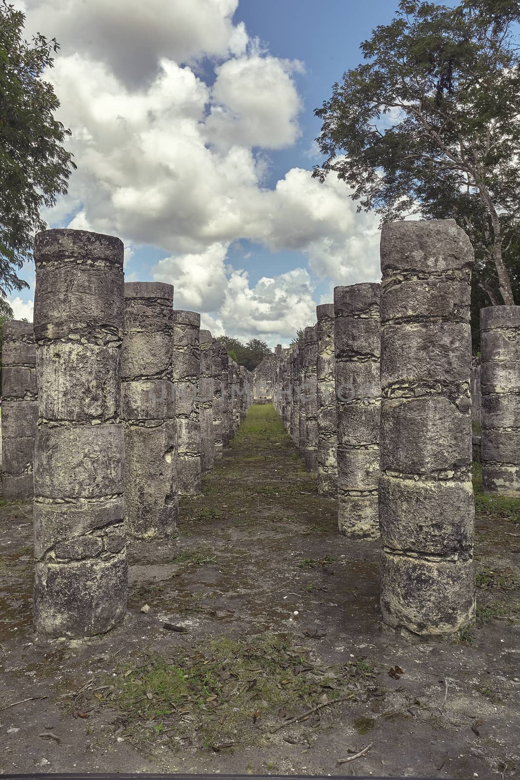 Column corridor of the Temple of the Warriors #3