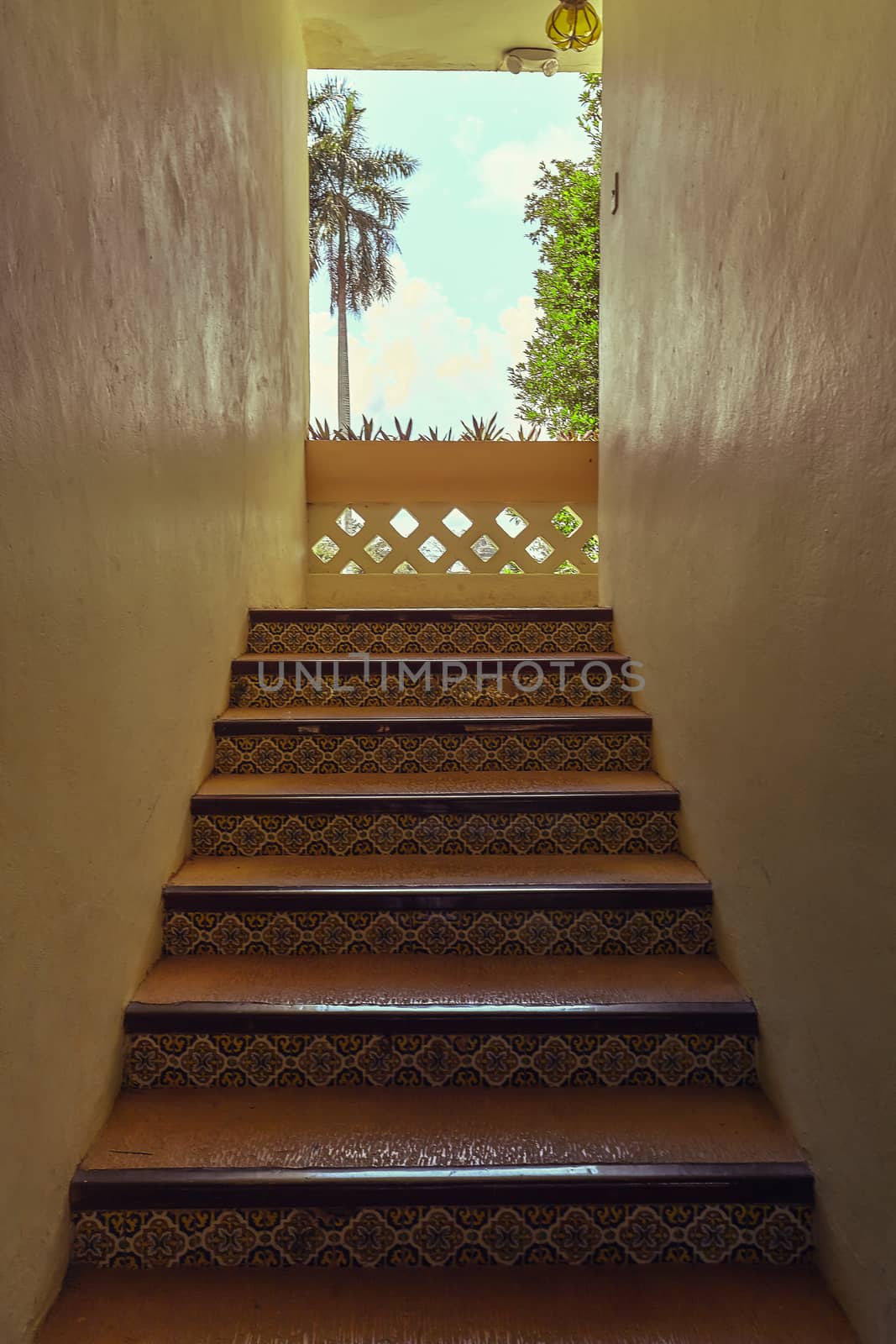 Colorful mexican staircase by pippocarlot