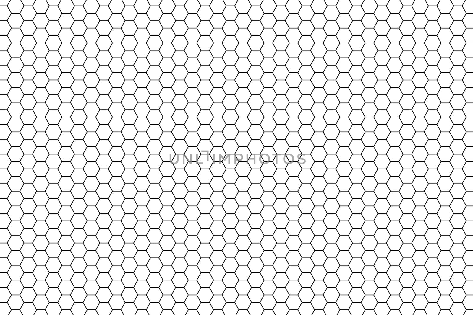 Abstract pattern background, black hexagon outline with grill mesh