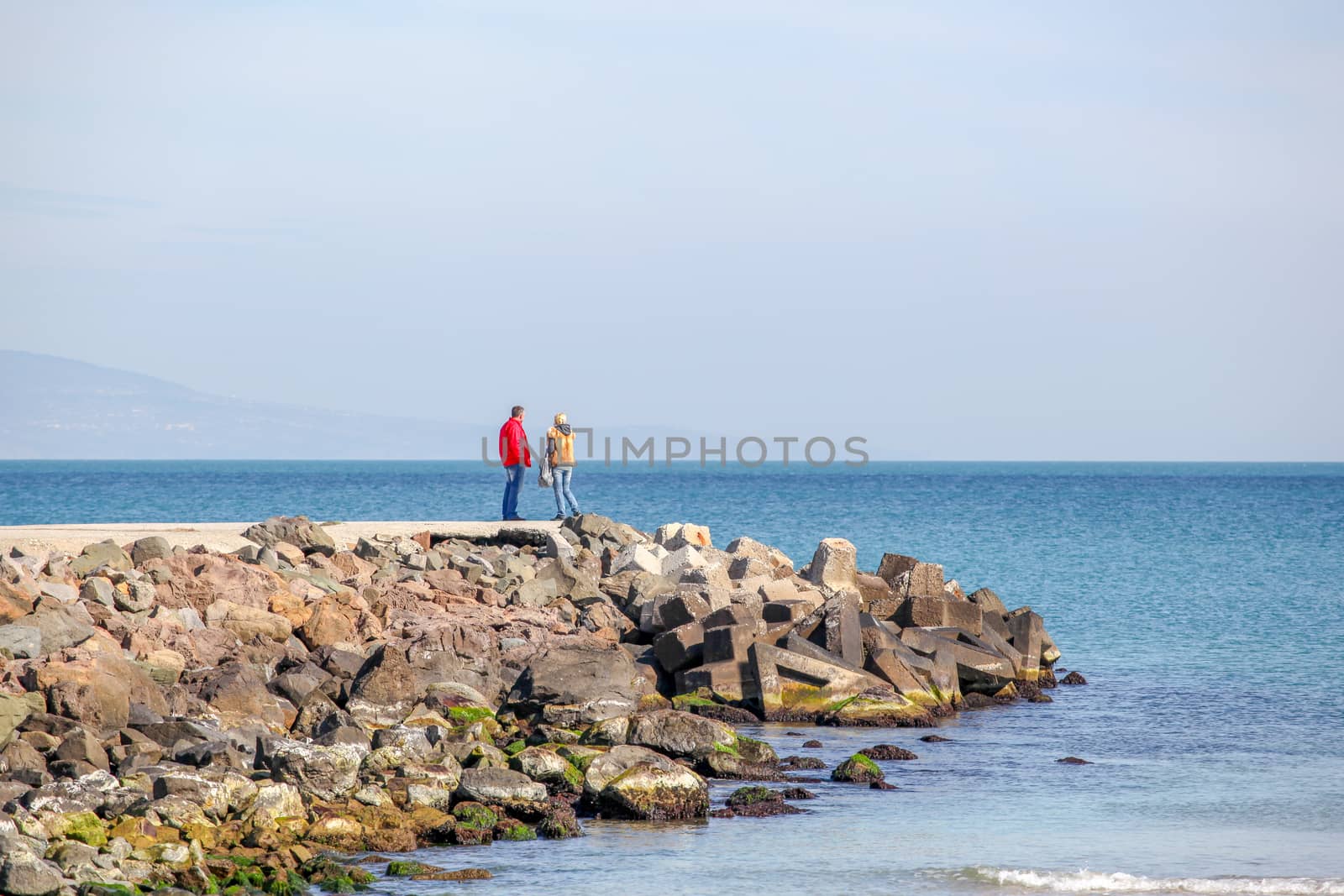 Pomorie, Bulgaria - March 02, 2019: Spring Walk Through The Central Part Of The City. by nenovbrothers