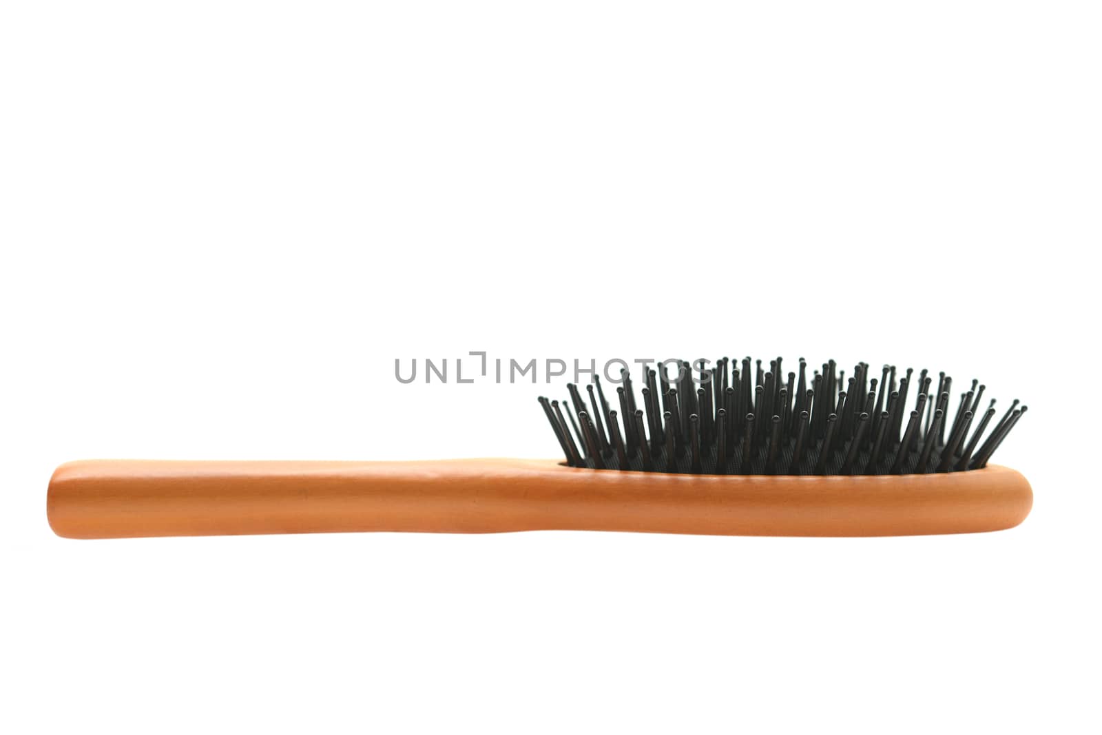 Hair brush isolated on white background.