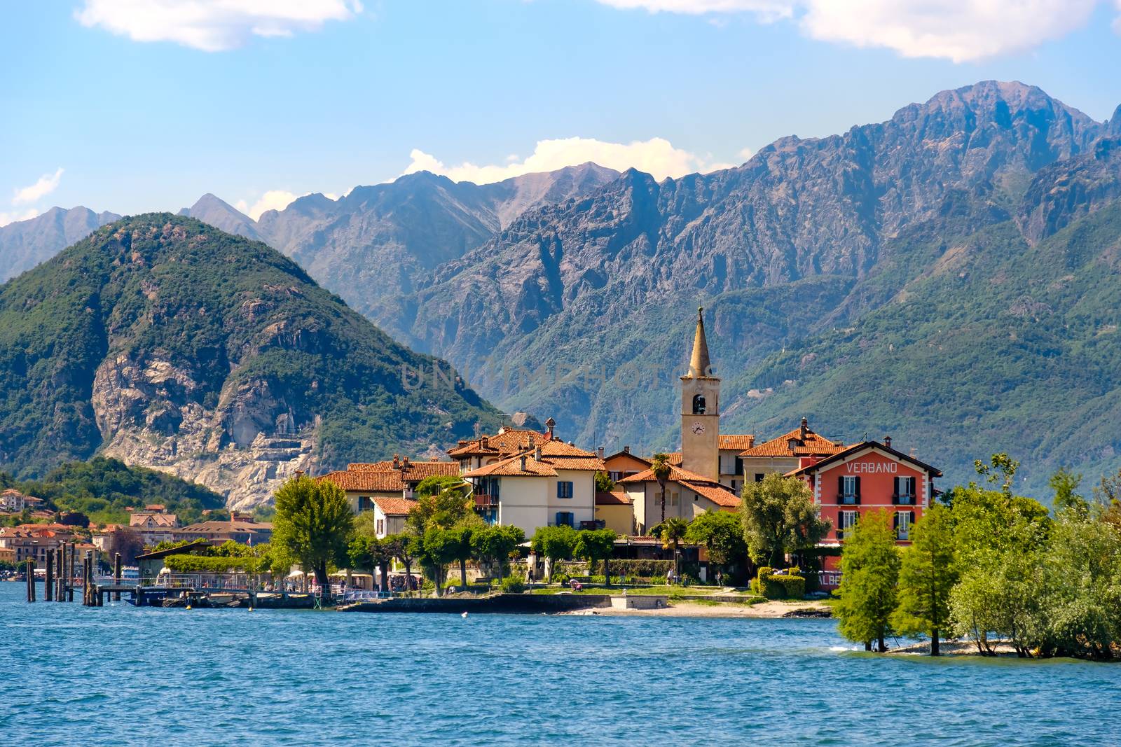 Isola dei Pescatori (Fishermen’s Island) on Lake Maggiore, Stresa village, Piedmont region, Italy