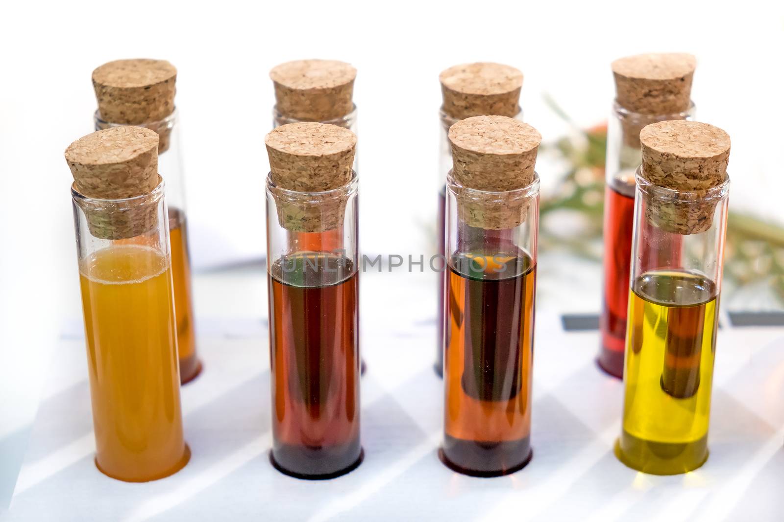 oil specimen liquid test tube urine samples vials by LucaLorenzelli