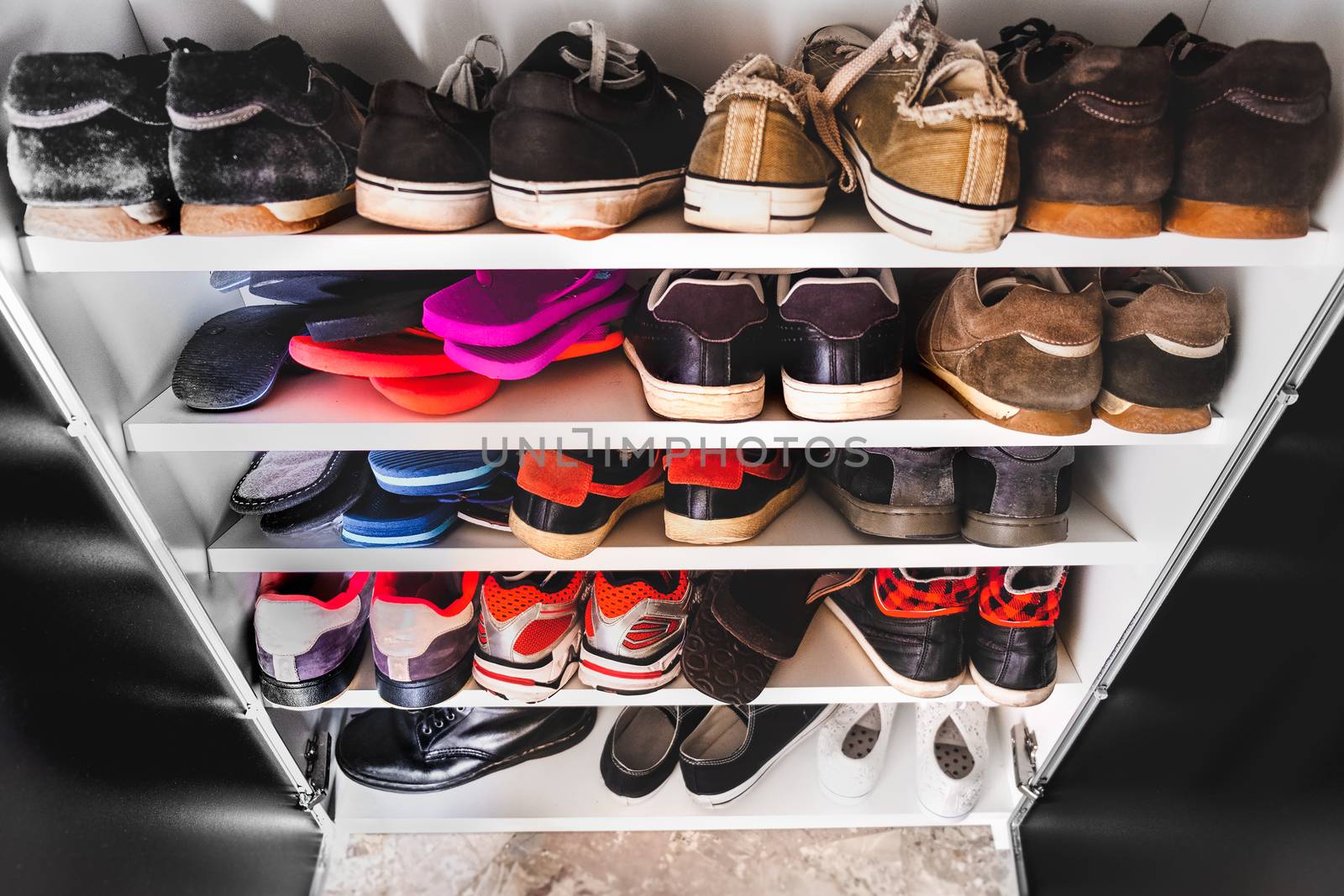 shoe rack man sneakers by LucaLorenzelli