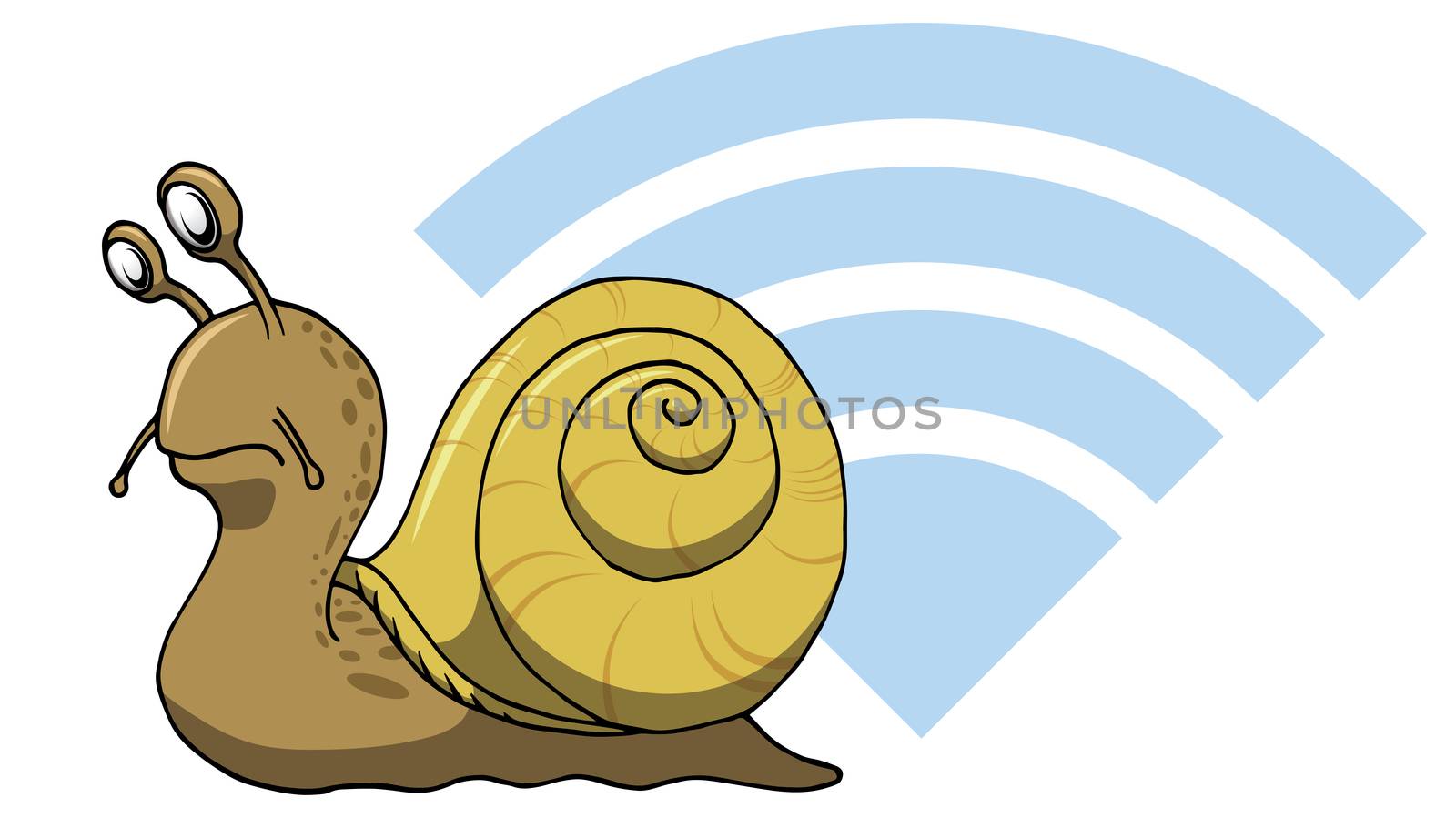 Really snail Slow internet web wifi connection for computers by illstudio