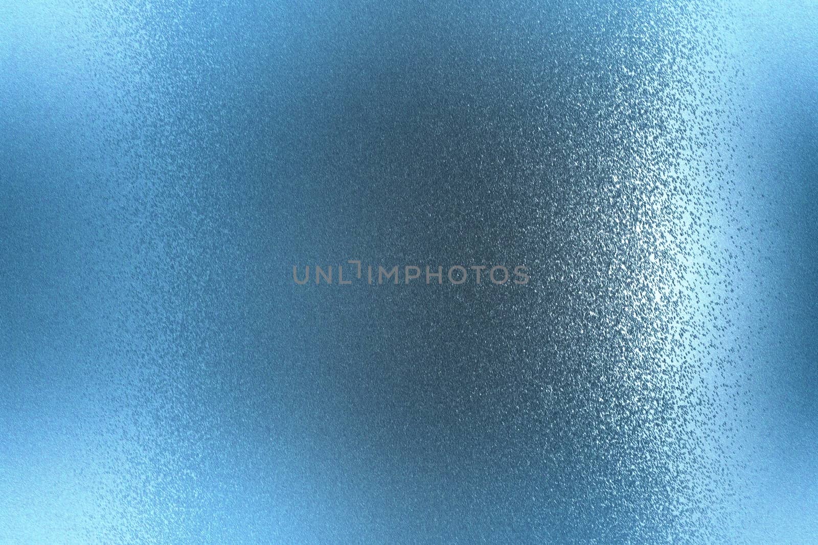 Shiny brushed blue metallic plate, abstract texture background