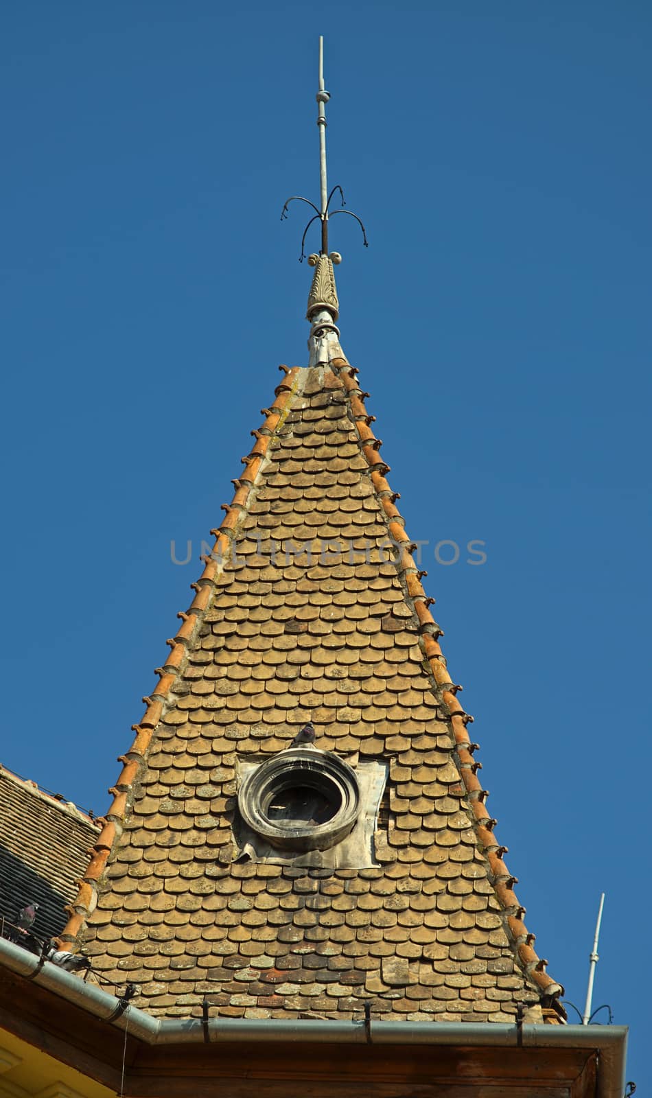 Old square Tower type roof on a building by sheriffkule