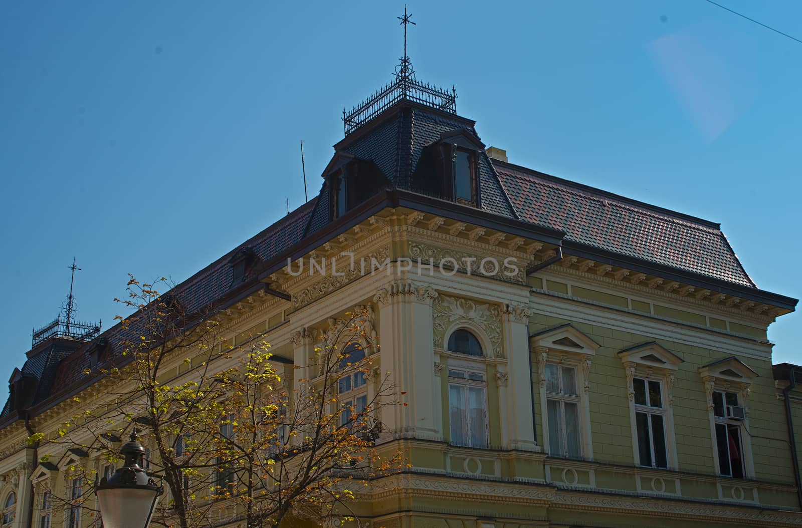 SUBOTICA, SERBIA - October 13th 2018 - Old Hungarian style type of building by sheriffkule
