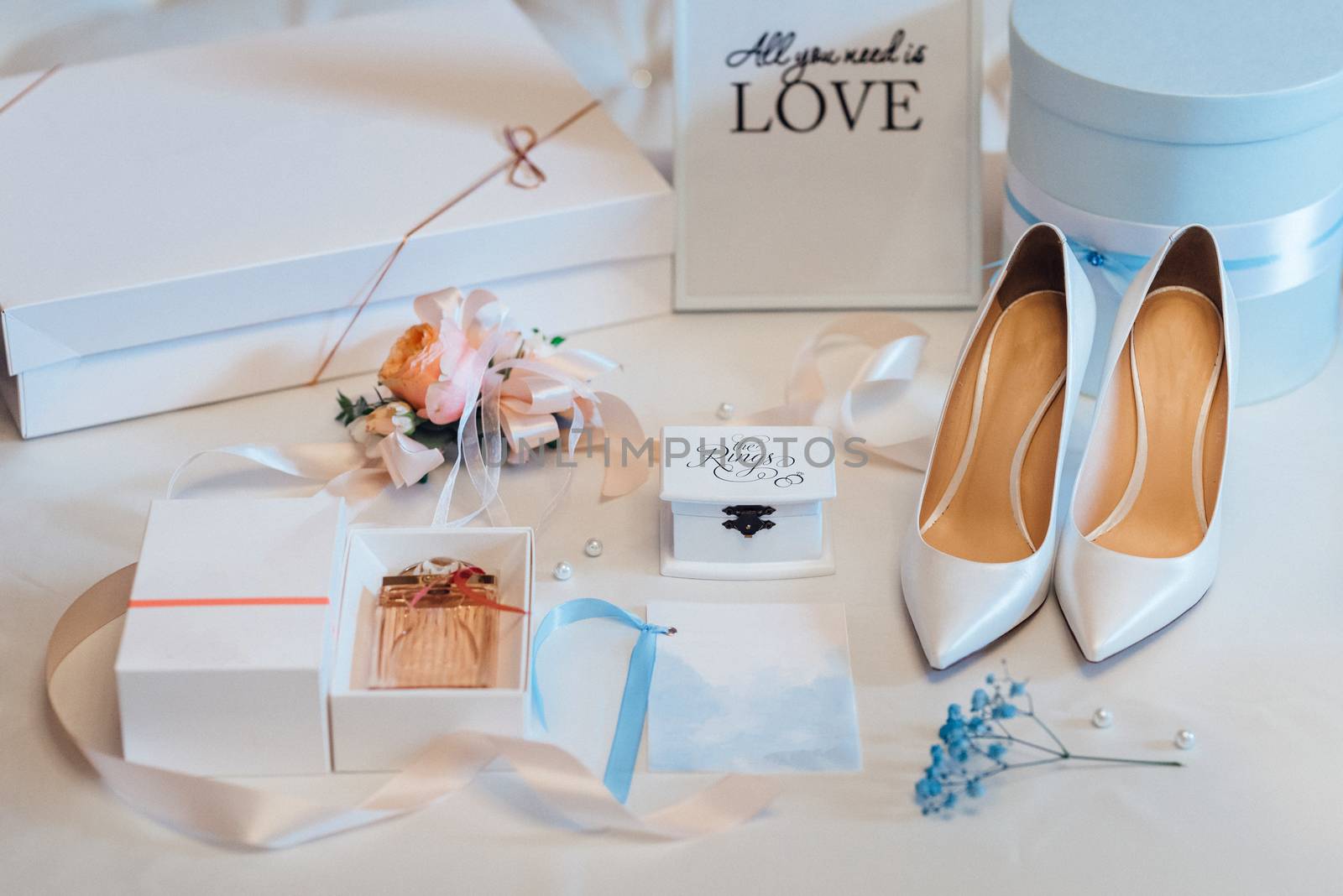 wedding shoes of the bride, beautiful fashion