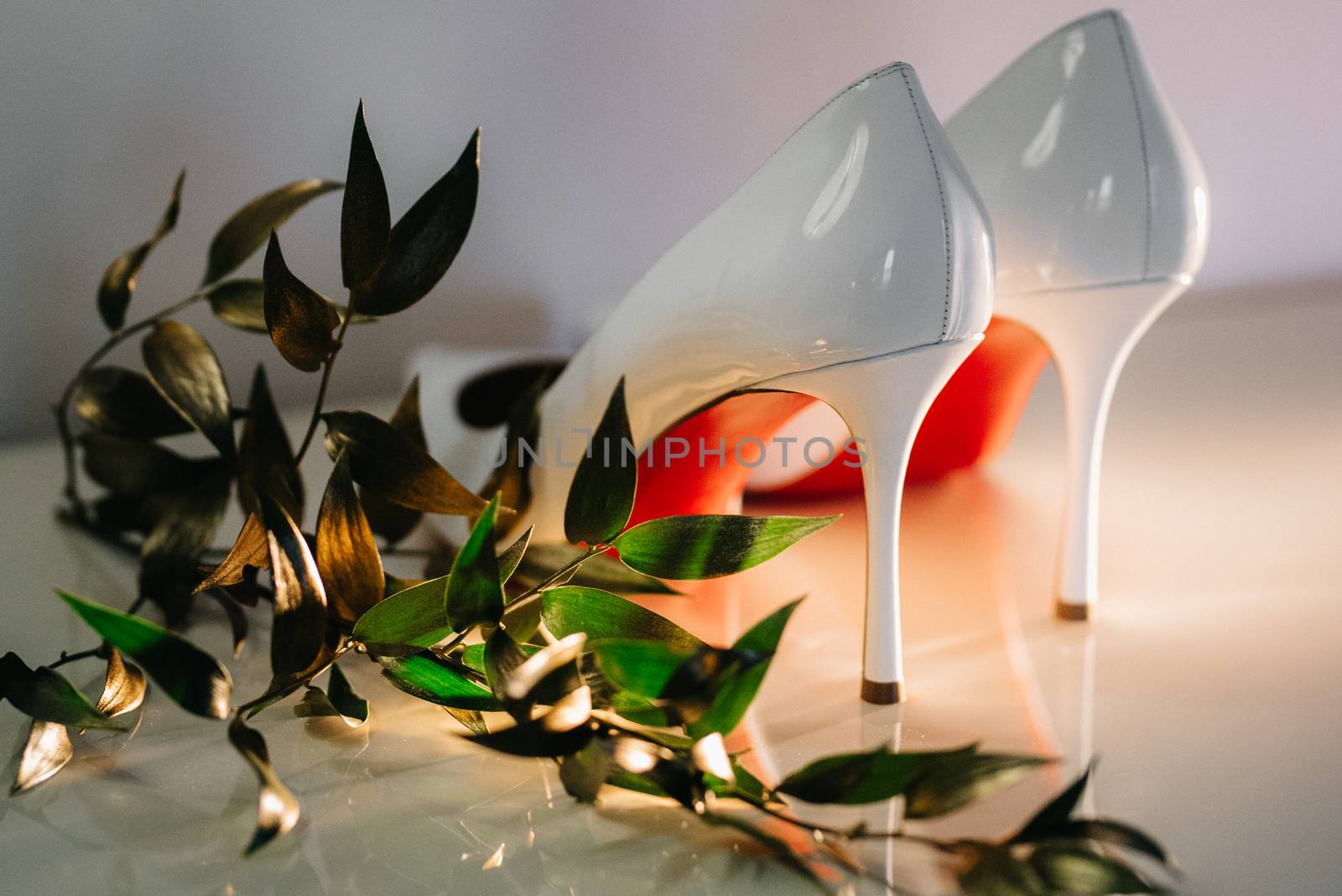 wedding shoes of the bride, beautiful fashion by Andreua