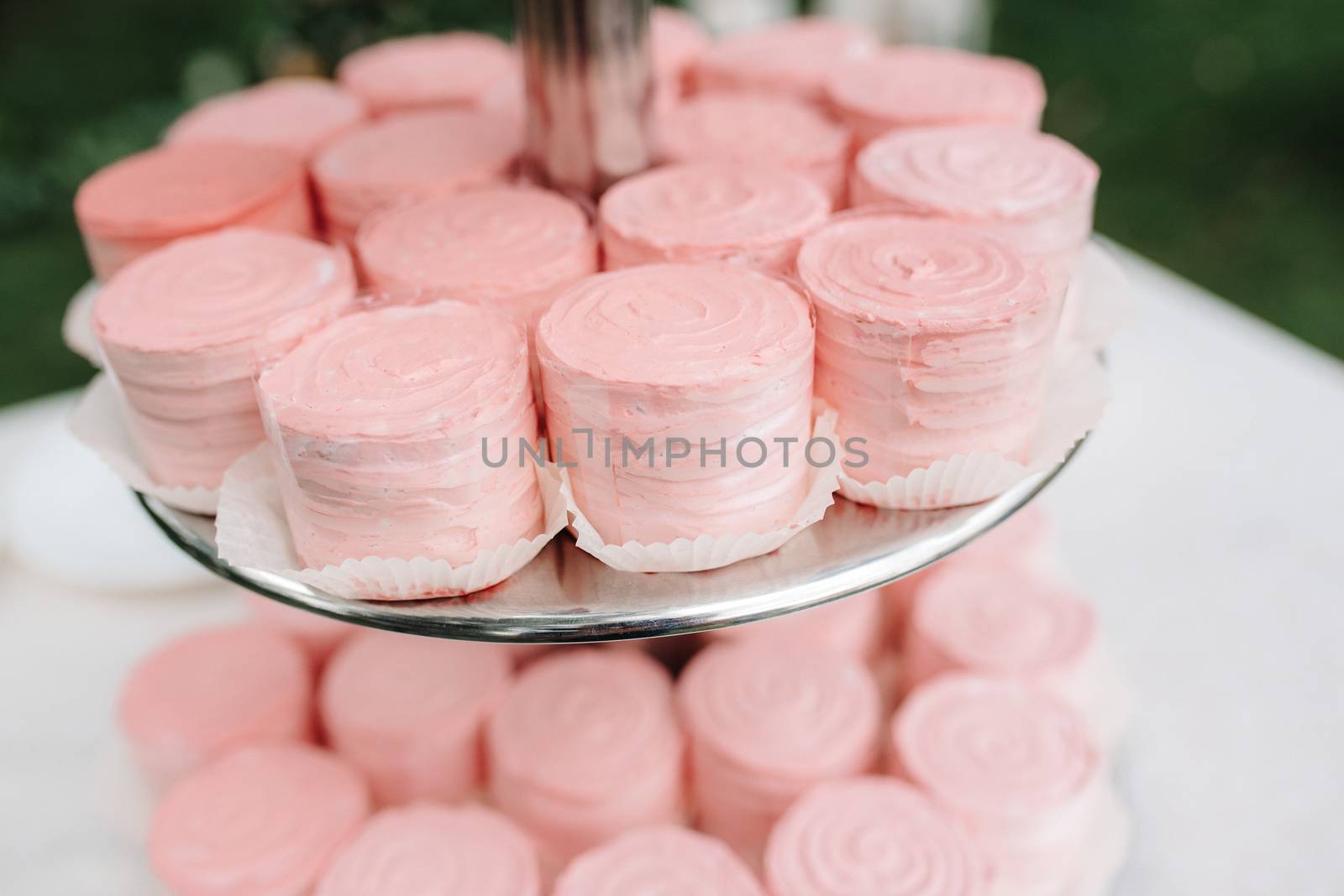 wedding cake at the wedding of the newlyweds by Andreua