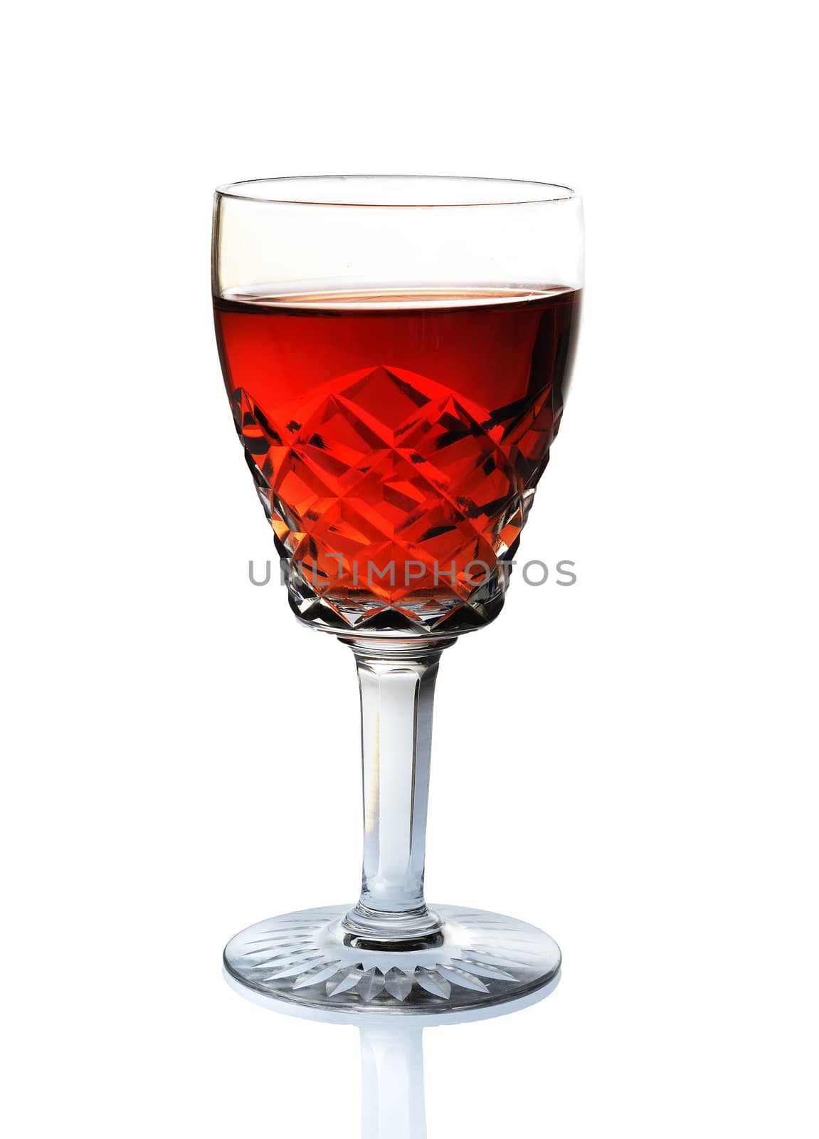 Glass of wine, glass, red wine, white background by jalonsohu@gmail.com