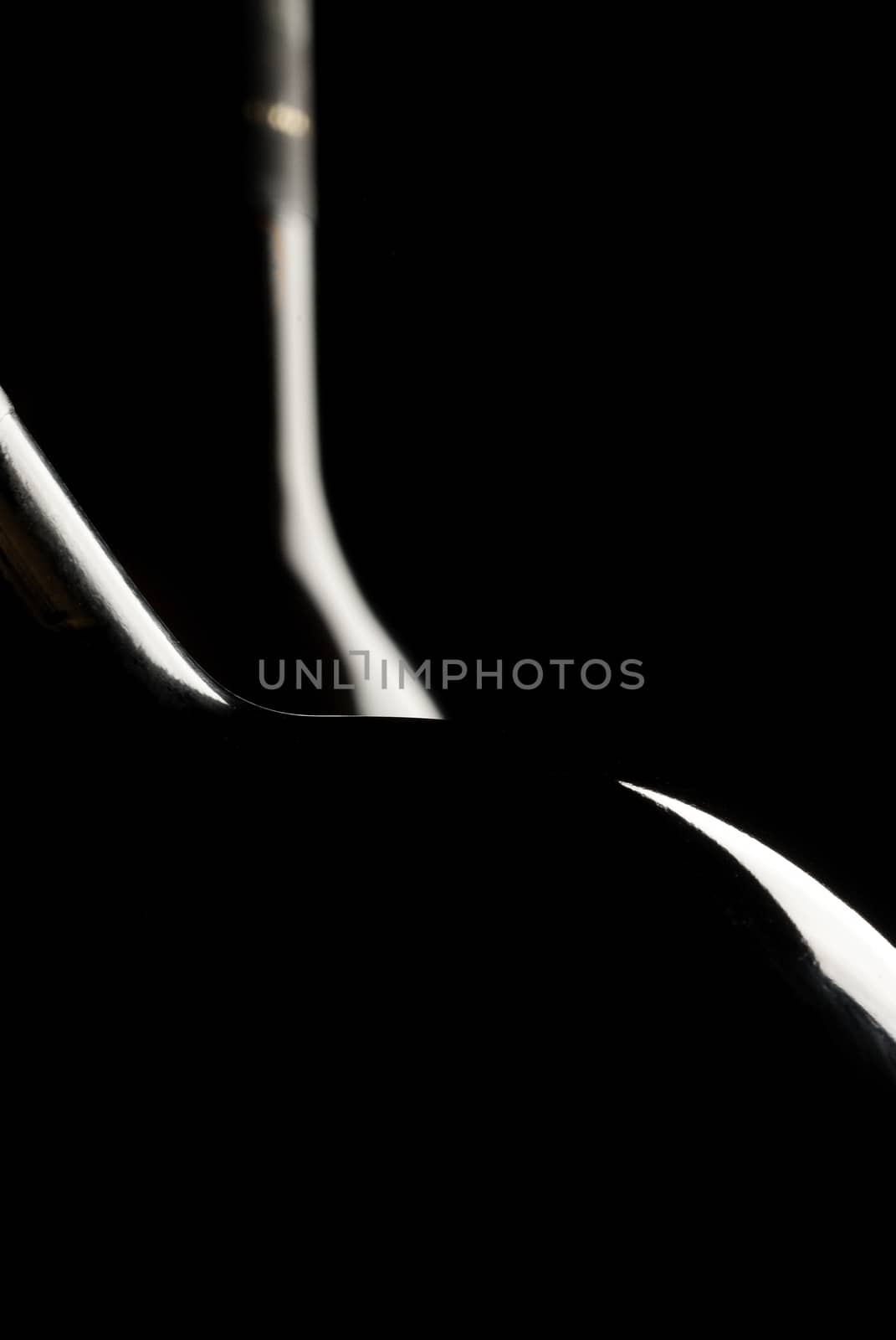 Silhouette of wine bottle, black background, two bottles of wine by jalonsohu@gmail.com
