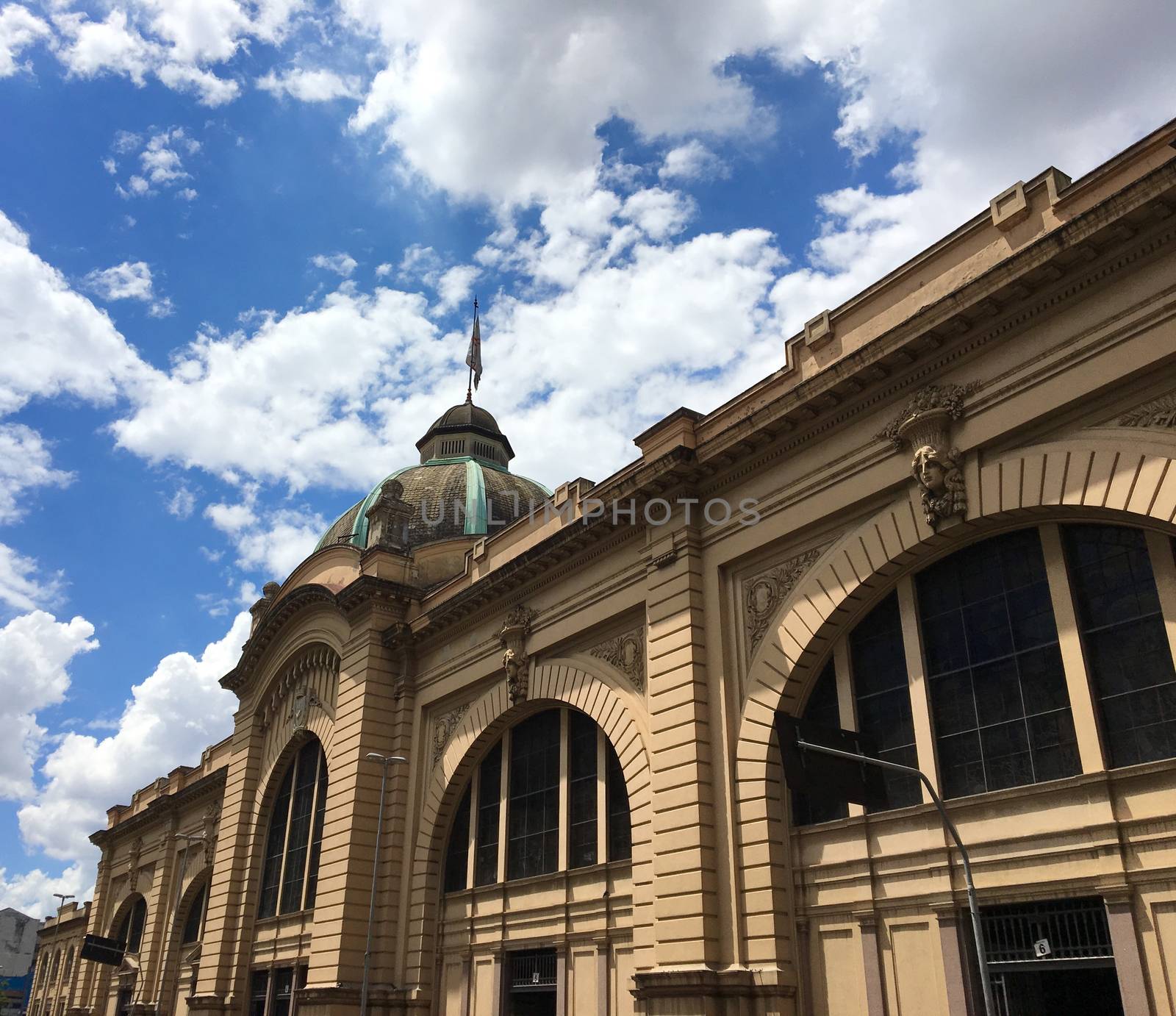 Sao Paulo Municipal Market. Historic building in the old downtown, Brazil.