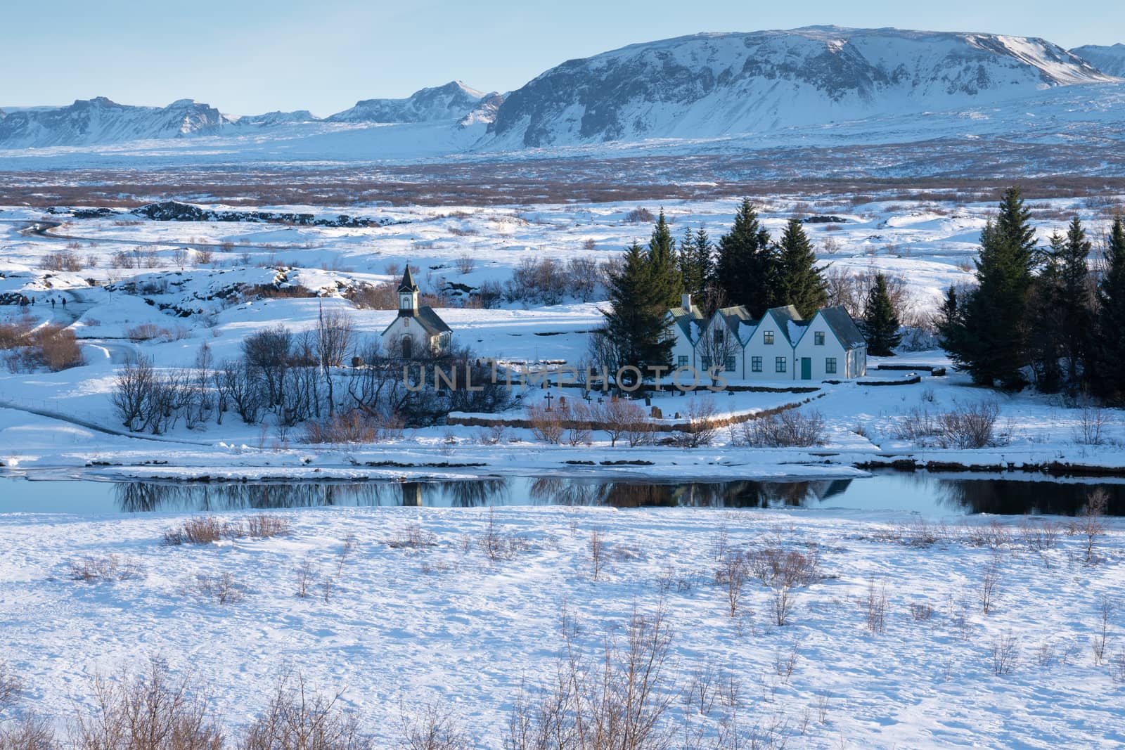 Small village within the Thingvellir National Park, Iceland, Europe
