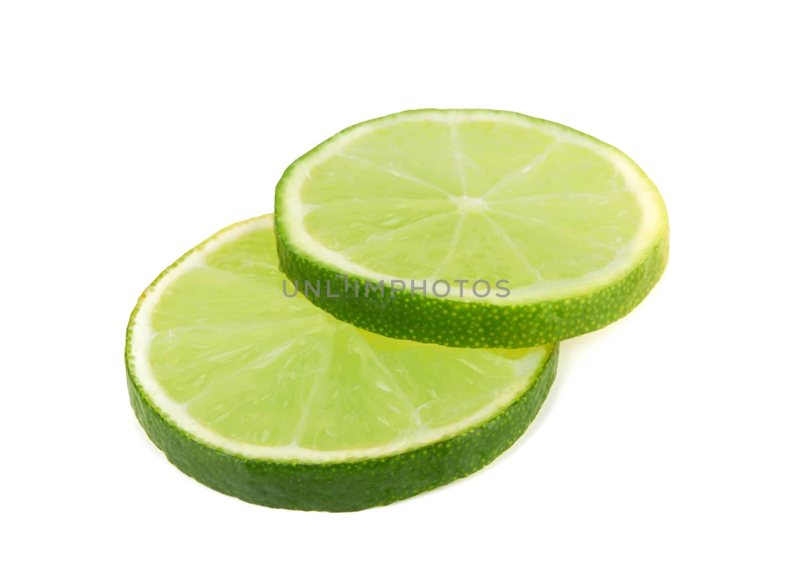 Lime fruit isolated on a white background