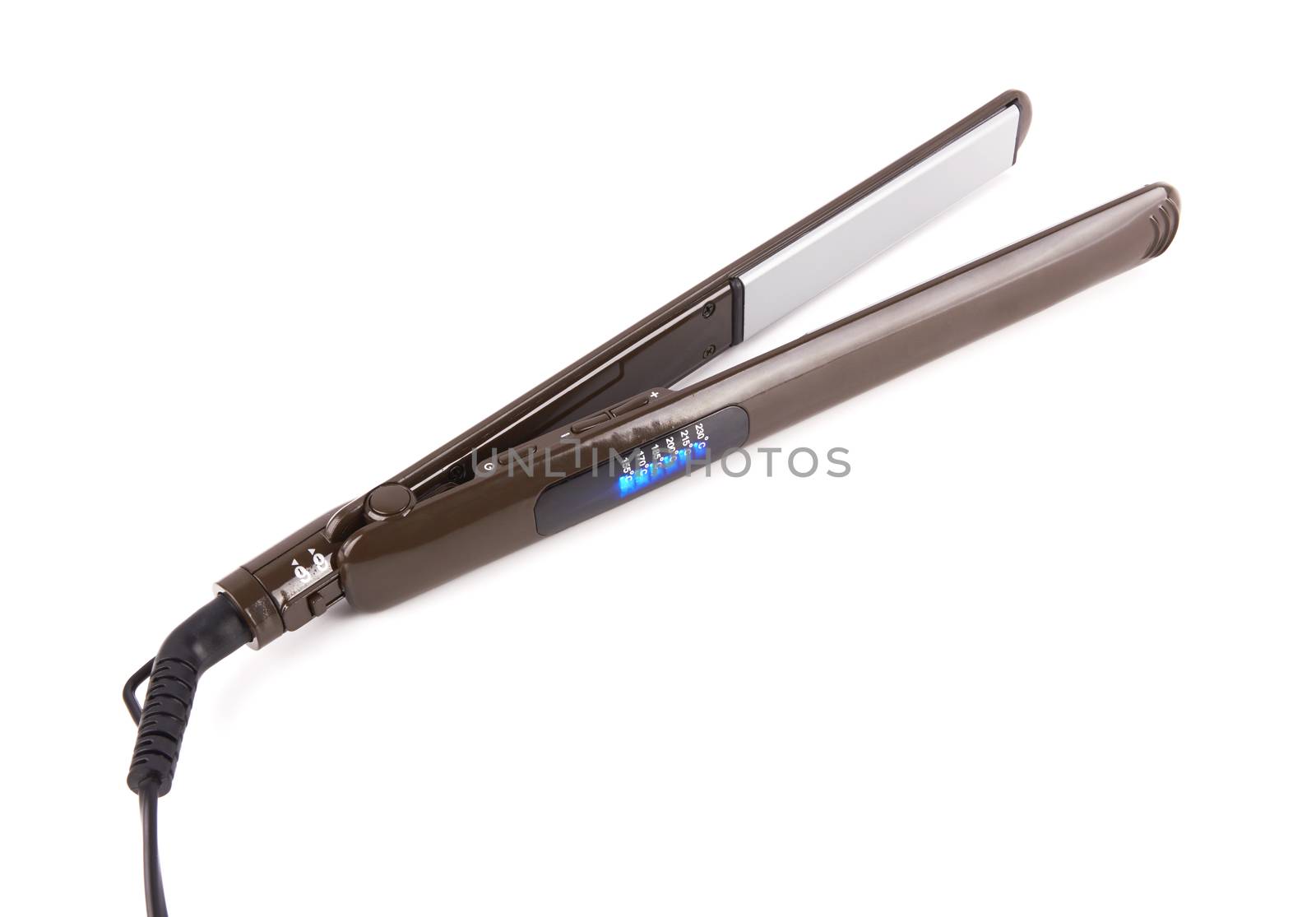 Hair straightener isolated on a white background