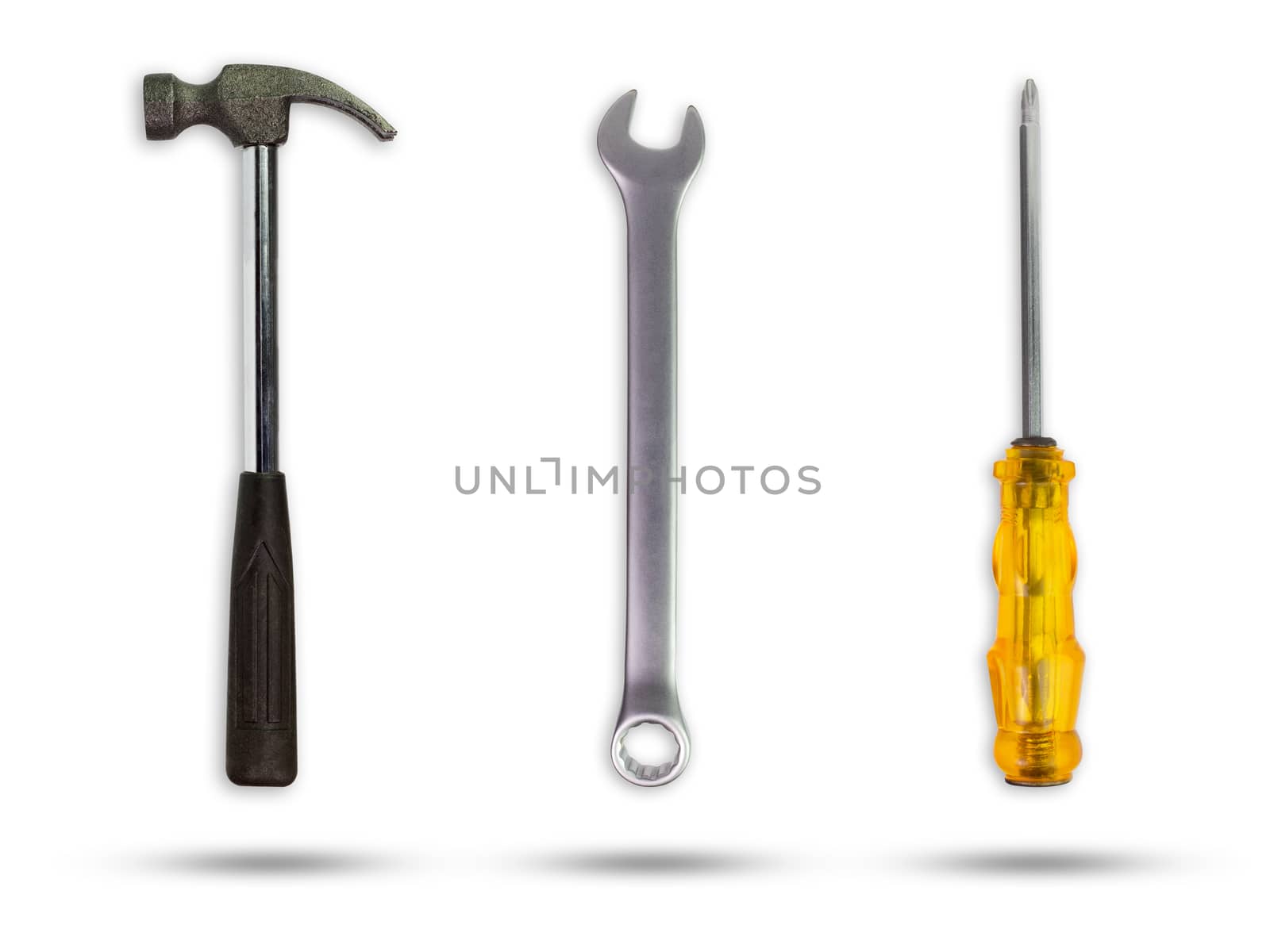 Set of Craftsman tool on isolate white background with clipping  by SaitanSainam