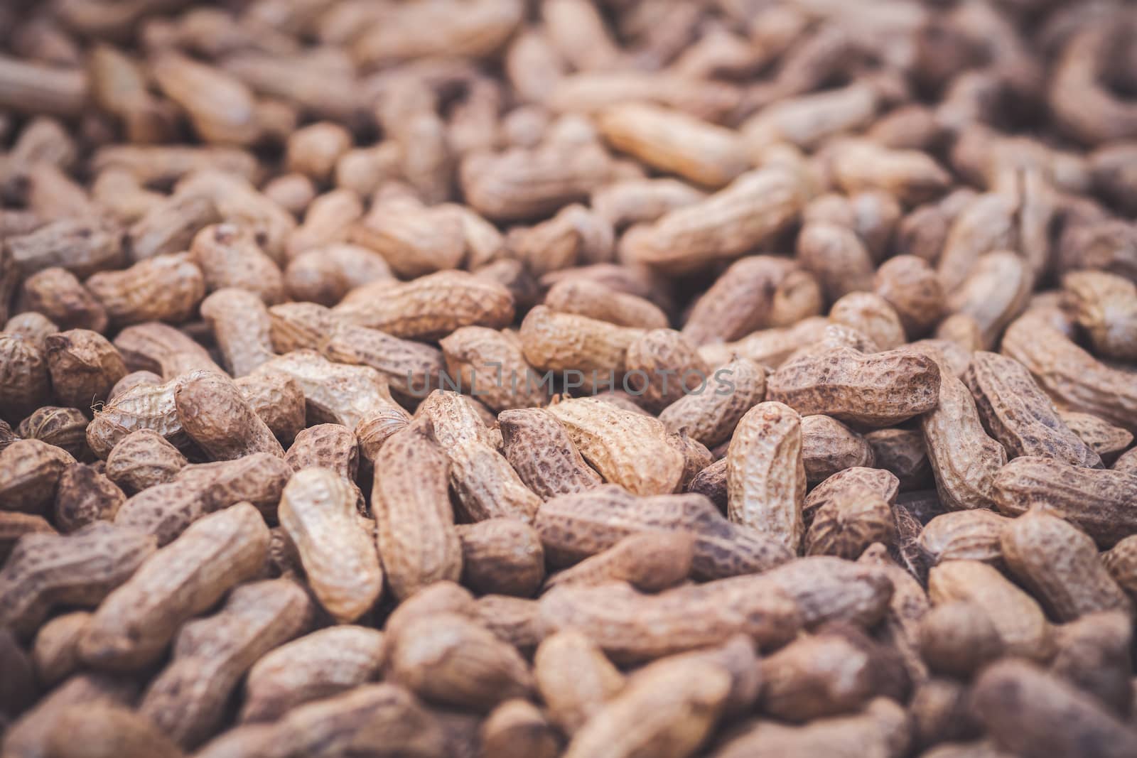 Texture of many peanuts are dried in the sun. Concepts of agricultural.