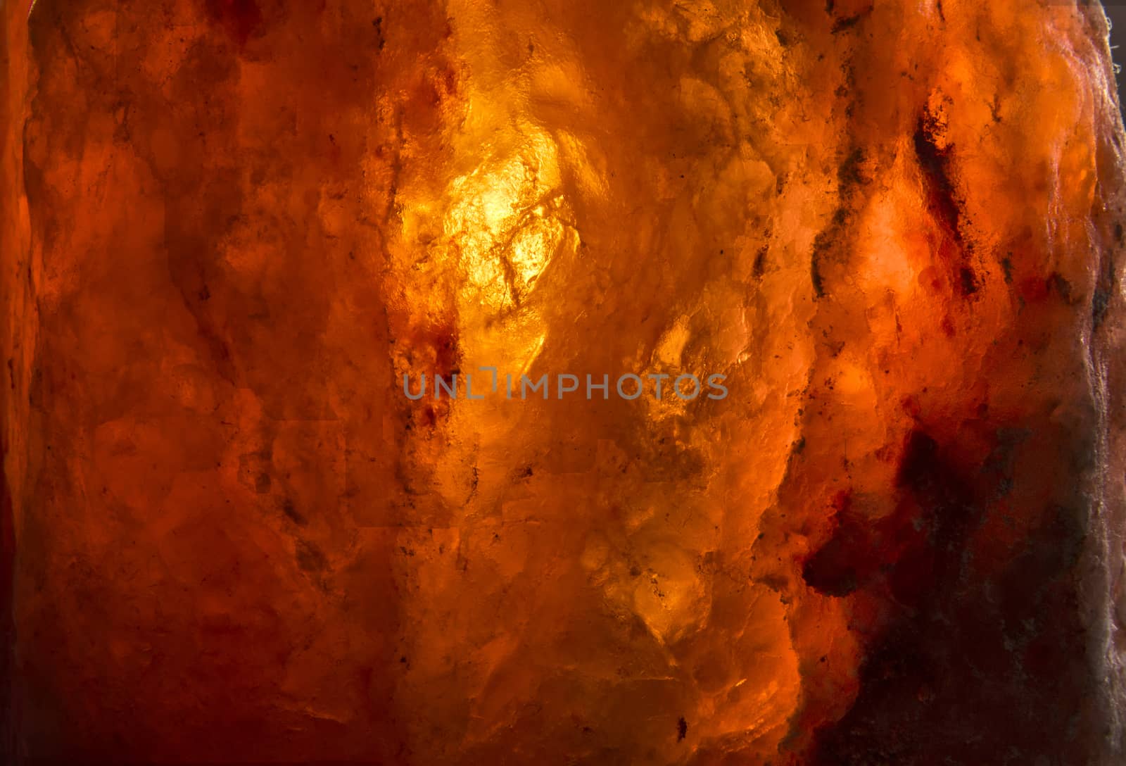 macro photography of salt lamp imitating incandescent lava