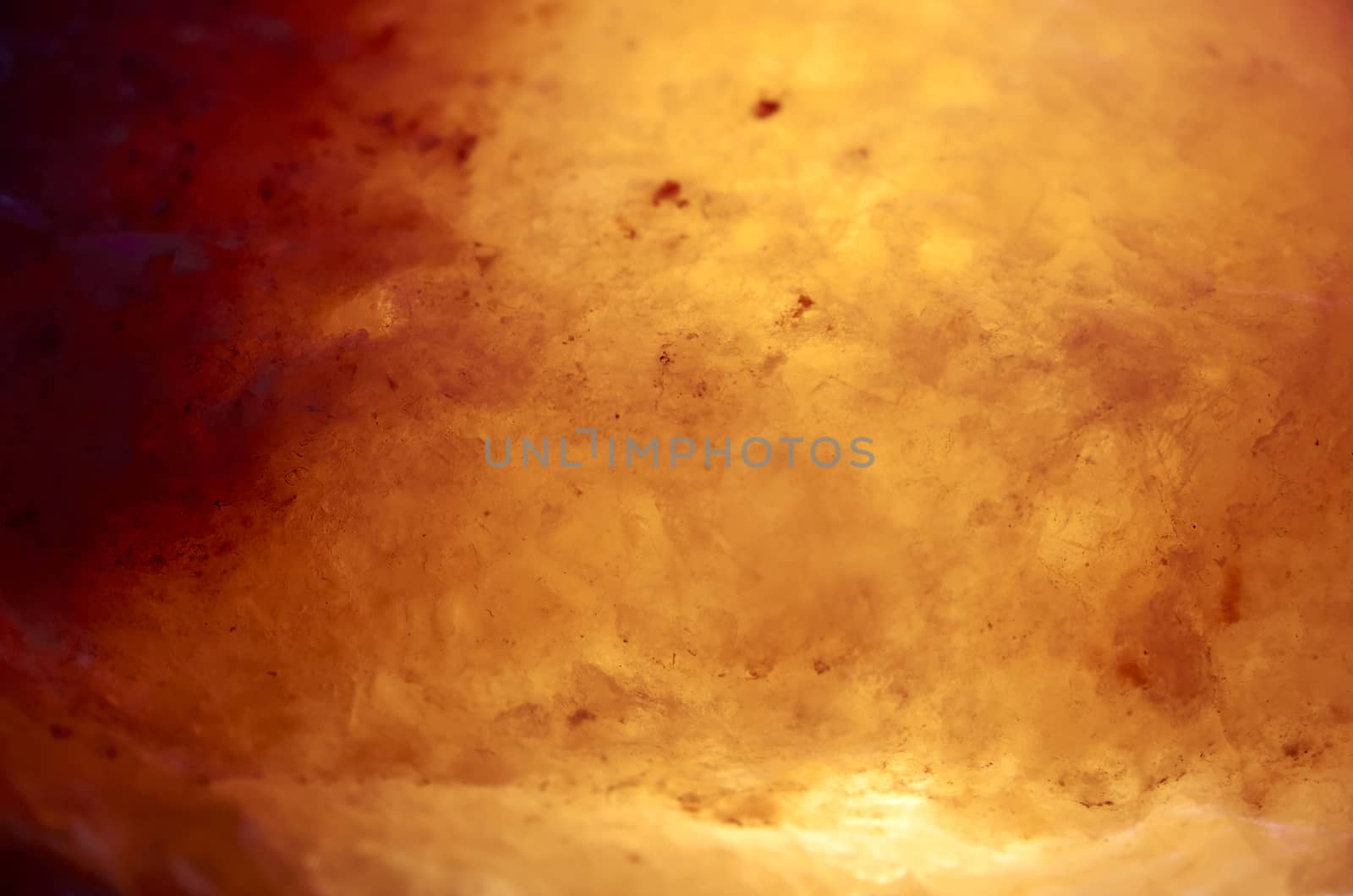 macro photography of salt lamp imitating incandescent lava