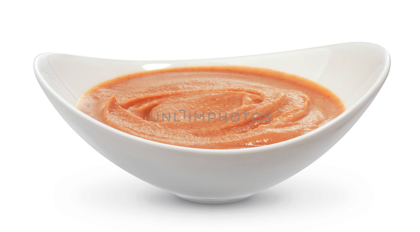 Pink cocktail sauce isolated on white background by xamtiw