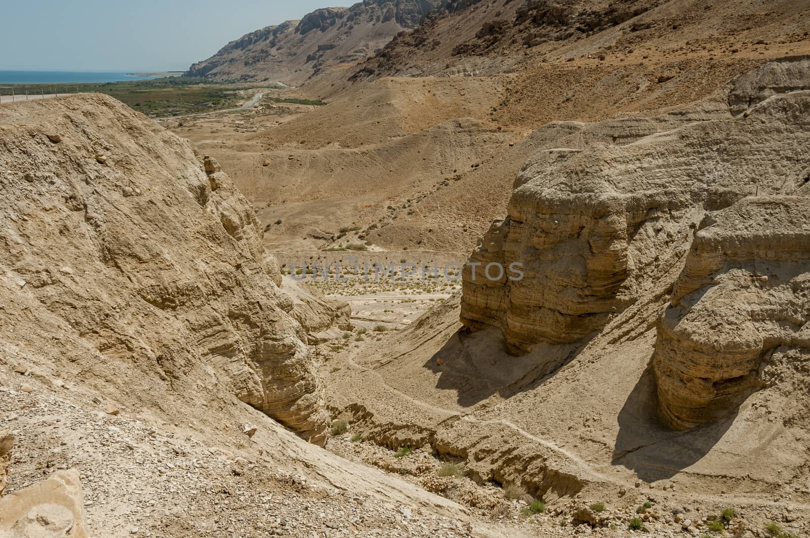 Qumran Cave 4, site of the discovery of the Dead Sea Scrolls in Qumran, Israel near the Dead Sea