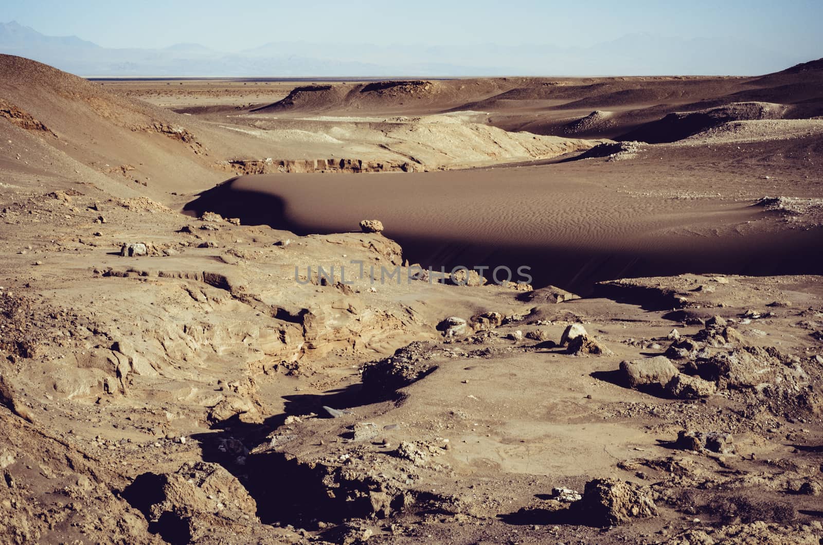 The Atacama desert is one of the driest places in the world, as well as the only true desert to receive less precipitation than the polar deserts