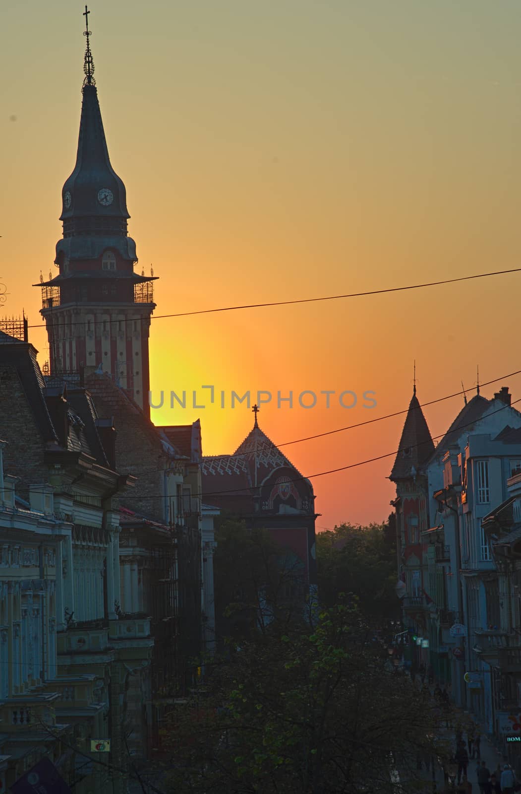 SUBOTICA, SERBIA - October 13th 2018 - streets and squares of the city