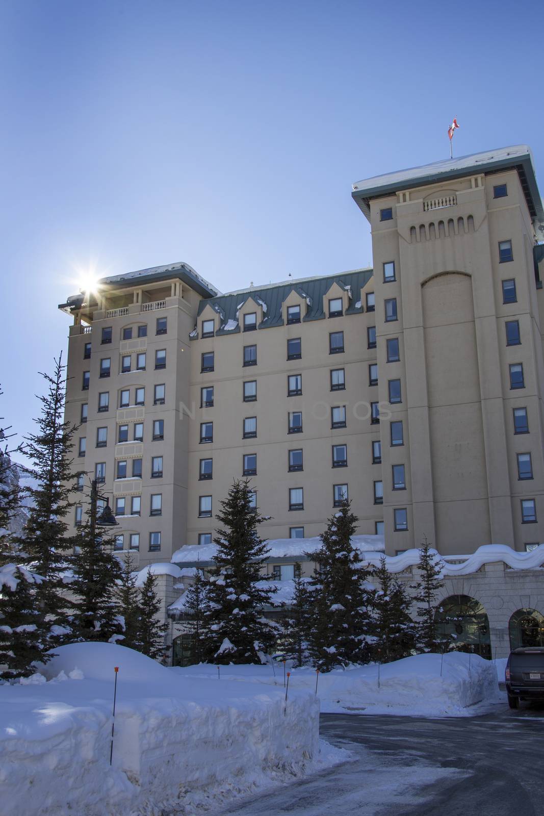 Chateau Lake Louise Hotel Alberta Canada Winter