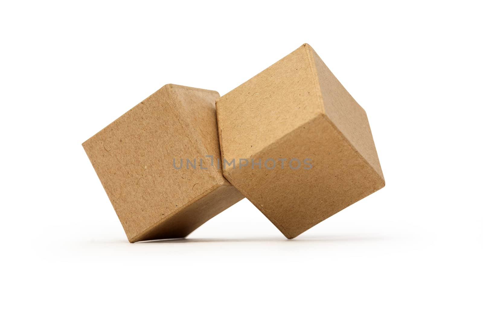 Brown Cardboard Cubes by kvkirillov