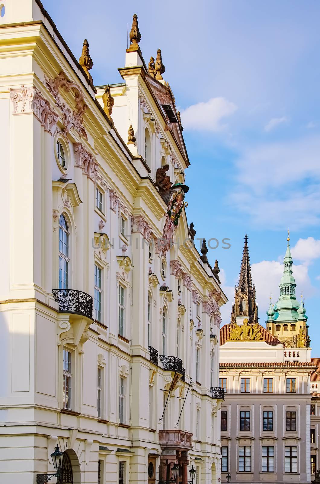 Building in Historical Center of Prague, Czech Republic