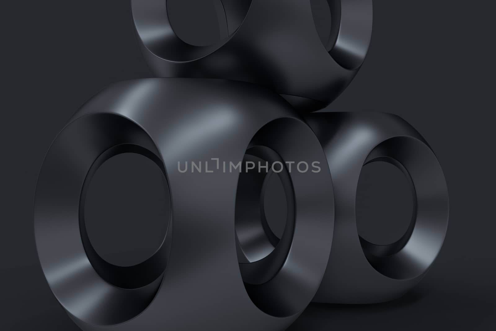 3d rendering, black sphere surface, High precision industrial product by vinkfan
