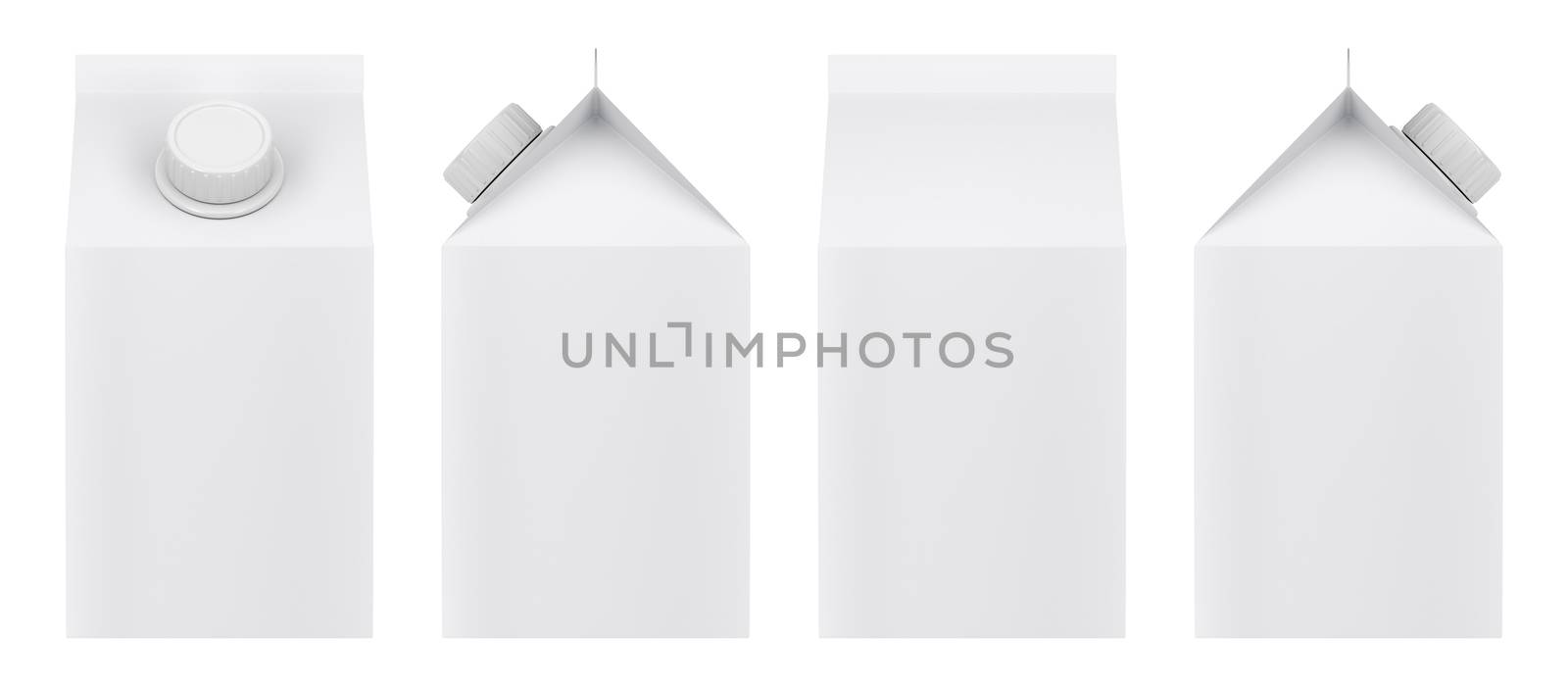 Blank milk carton by magraphics