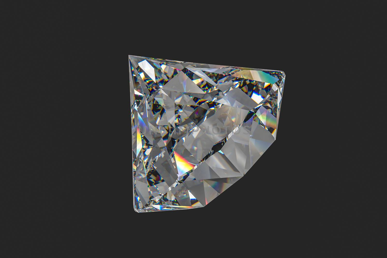 Computer digital drawing, diamond background, 3d rendering