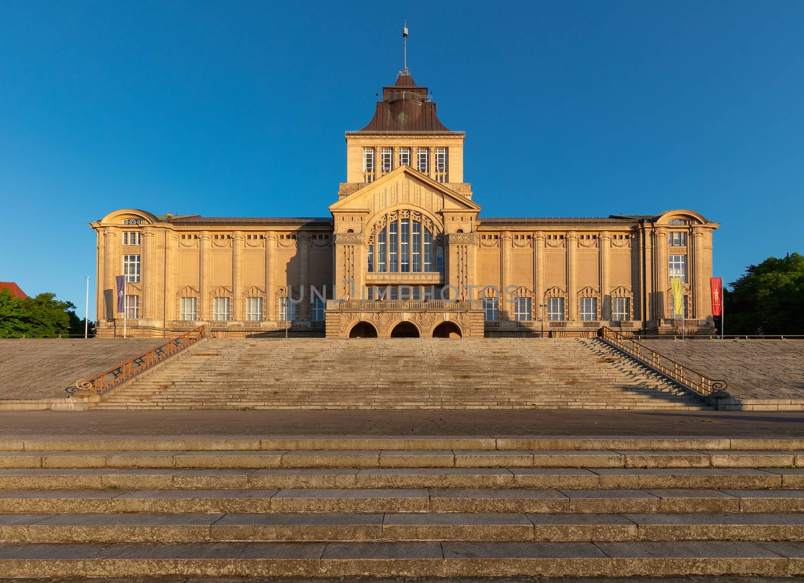 Located in front of the National Museum. Szczecin. Poland.