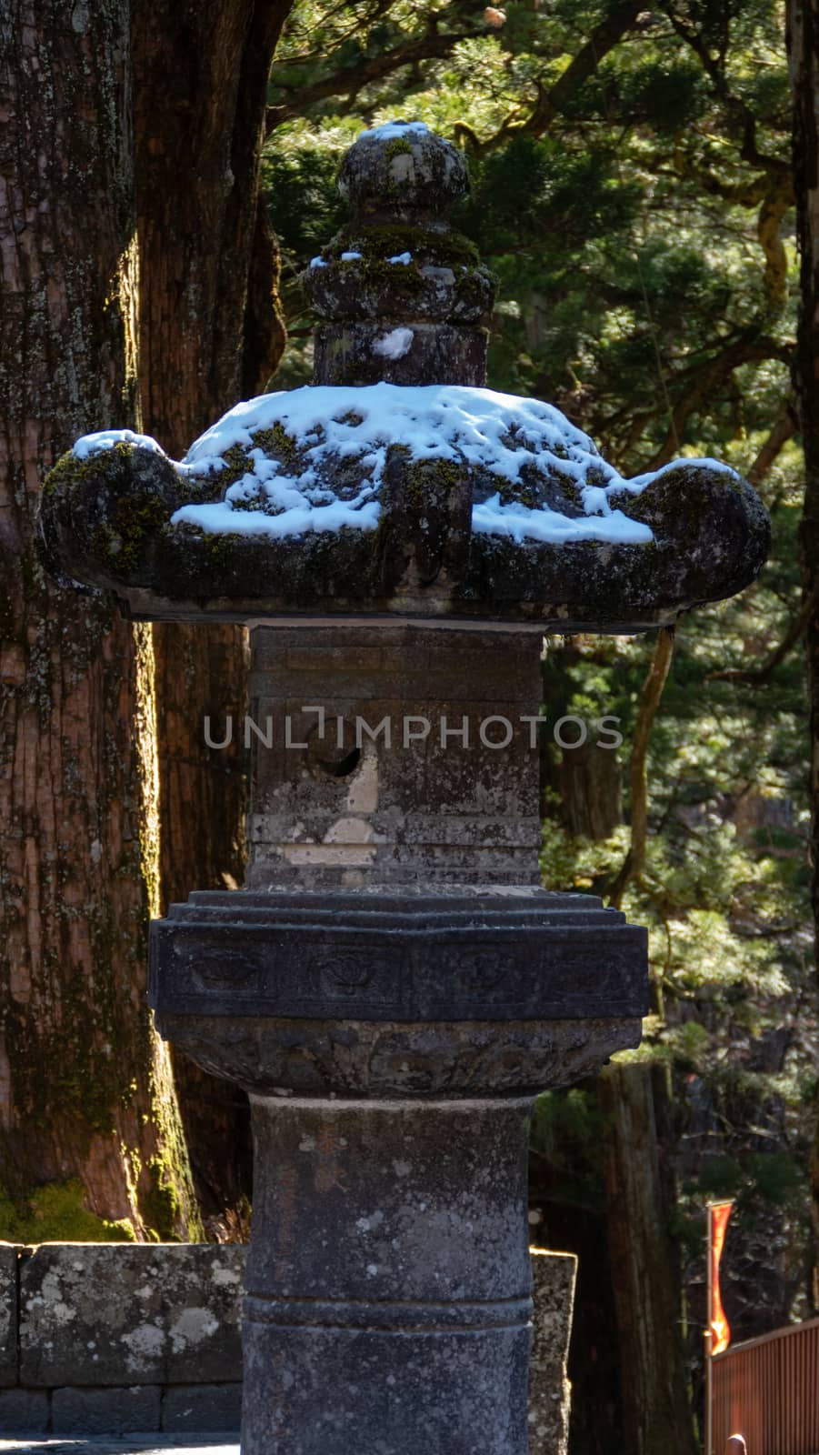 Toro stone lanterns  at Toshogu Shrine.