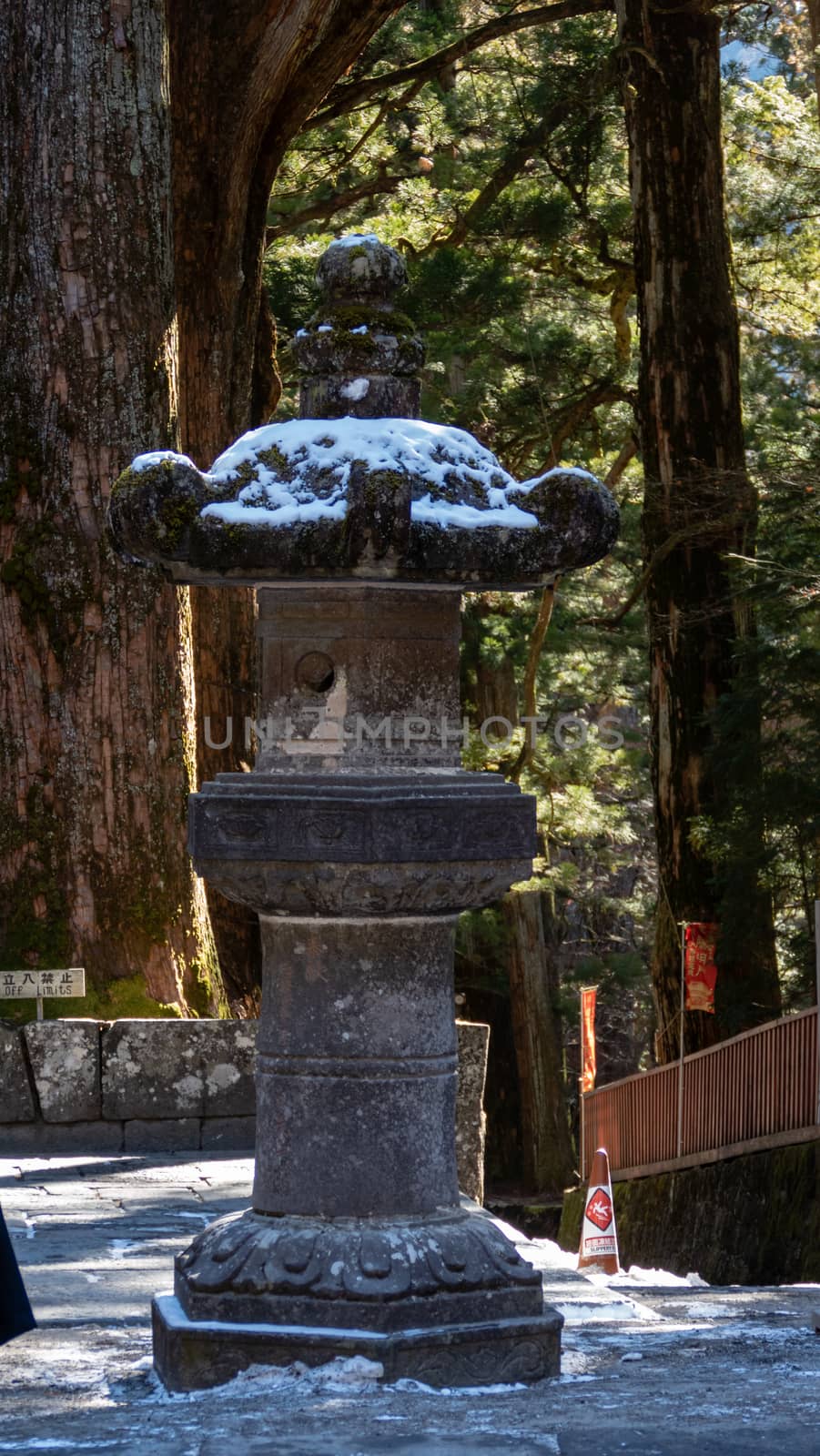 Toro stone lanterns  at Toshogu Shrine.