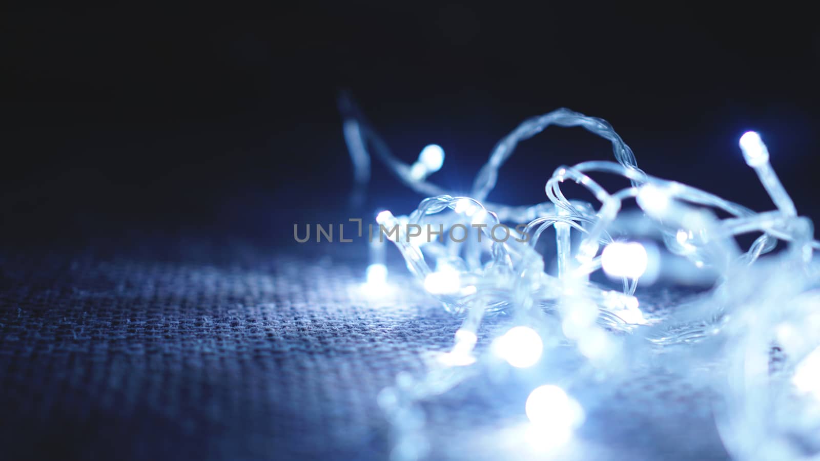 Holiday blue lights - can be used for background