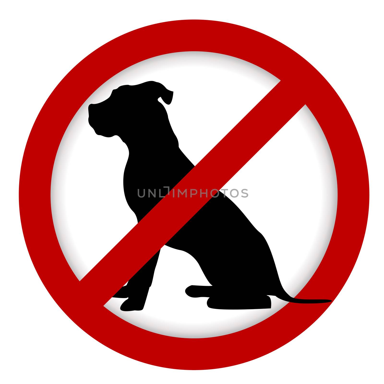 Prohibition dog sign illustration by hibrida13