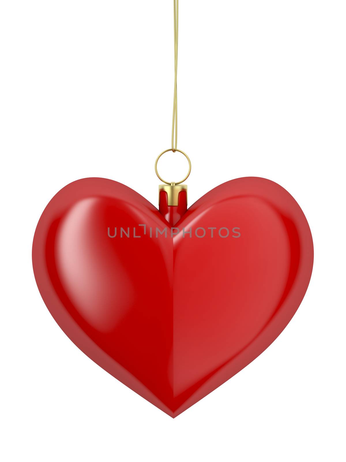 Heart shaped Christmas ornament by magraphics