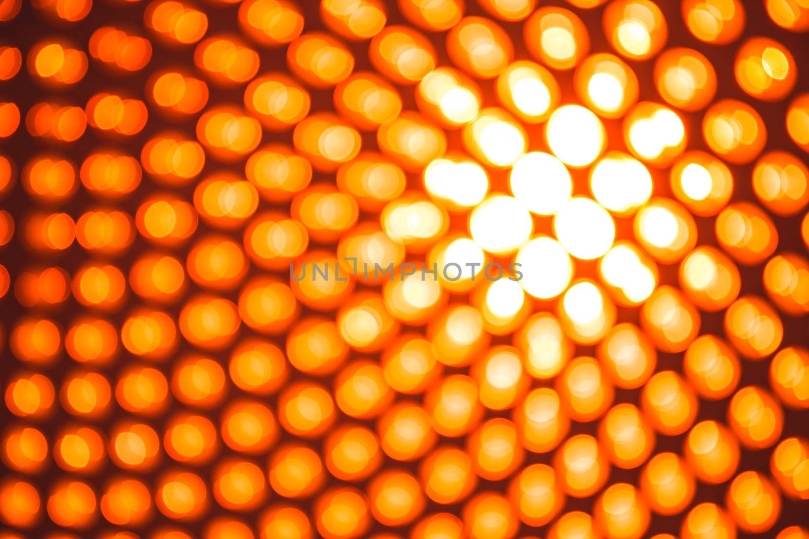 Abstract golden background of sparkling christmas lights