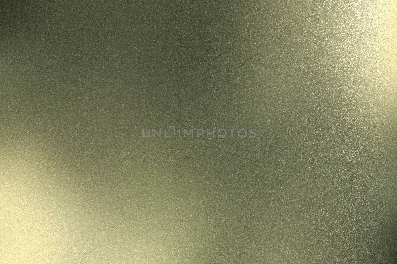 Abstract texture background, reflection dark green metal wall