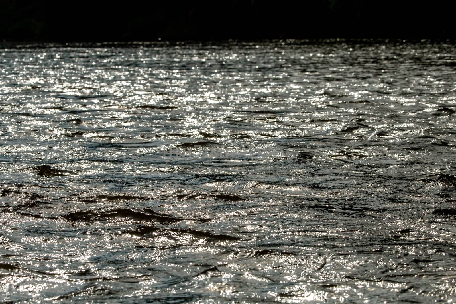 River color and reflections offshore in shallow water in Latvia as background. The Gauja is the longest river in Latvia, which is located only in the territory of Latvia. 

