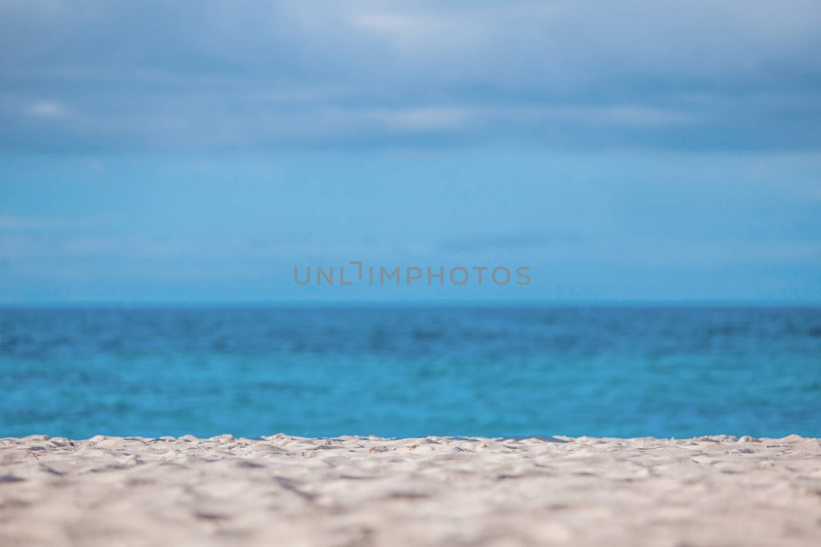 Beautiful beach and tropical sea abstract defocused background