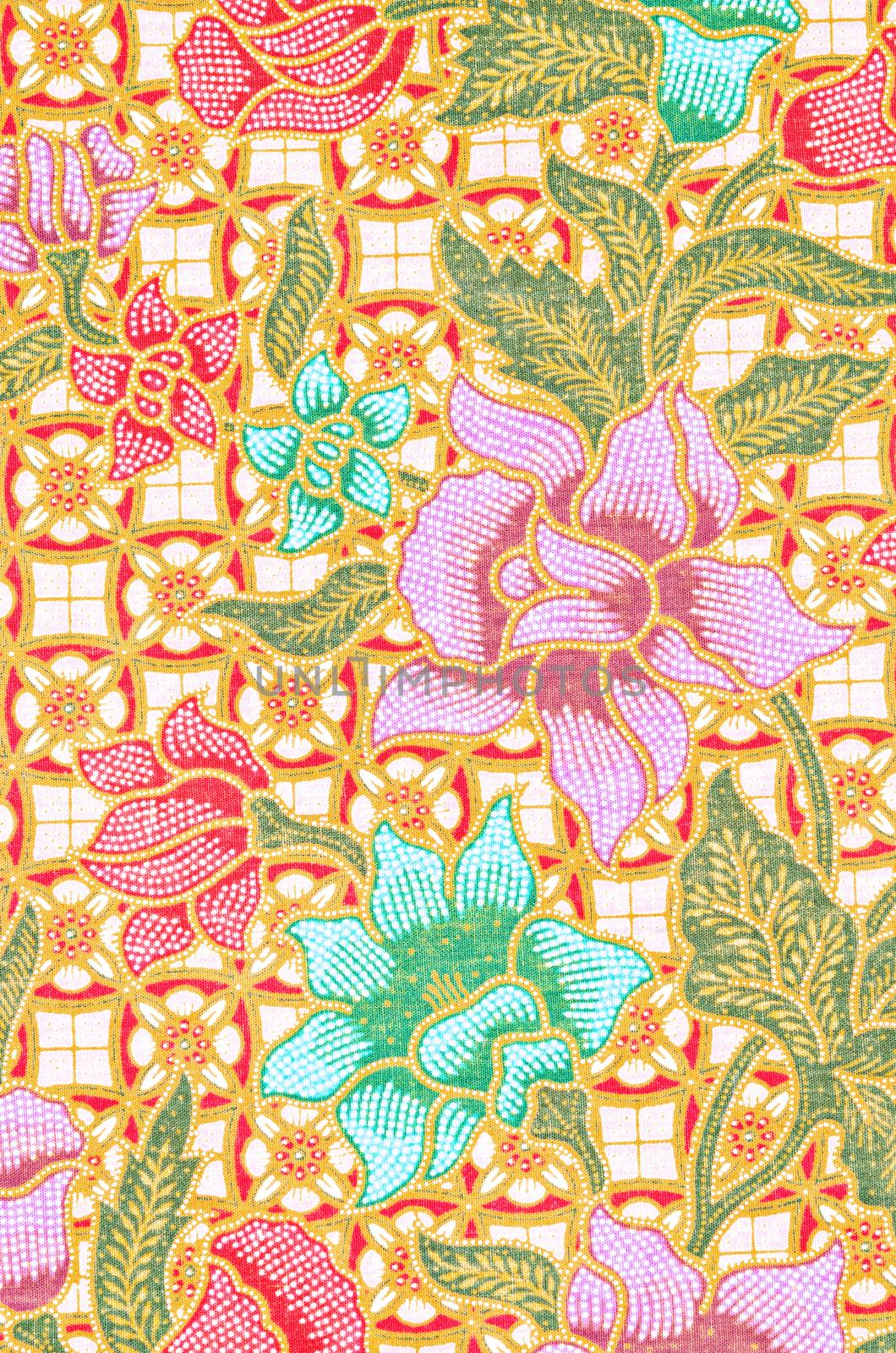 Beautiful of art Thai Batik Pattern. by Gamjai