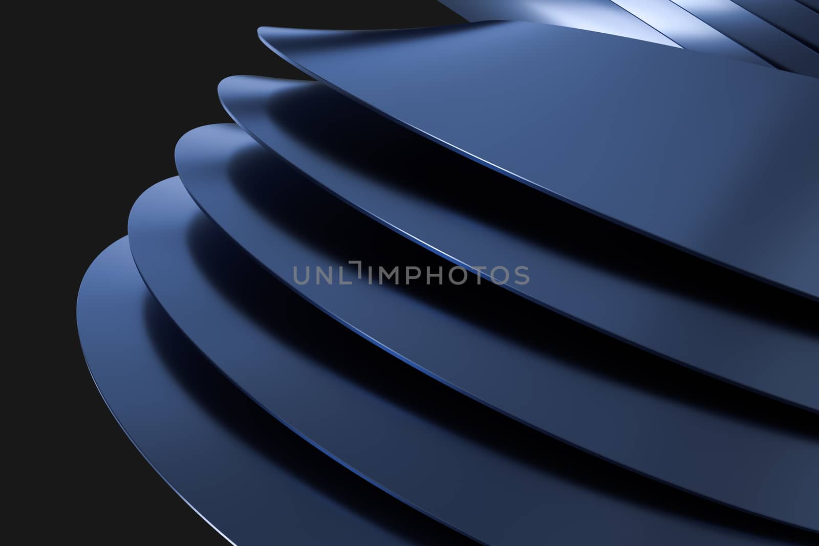 3d rendering, blue metalic surface and graphic design background by vinkfan